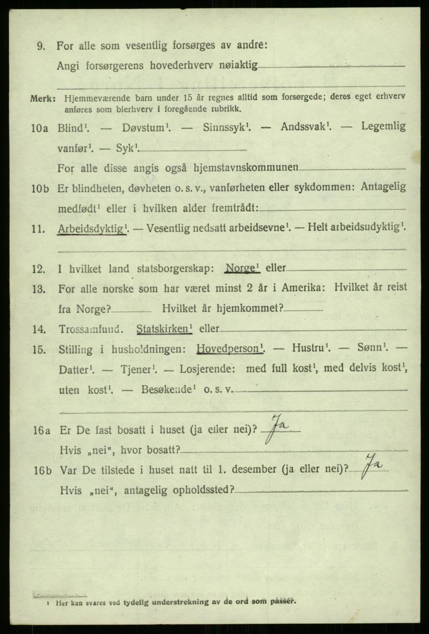 SAB, 1920 census for Askvoll, 1920, p. 5317