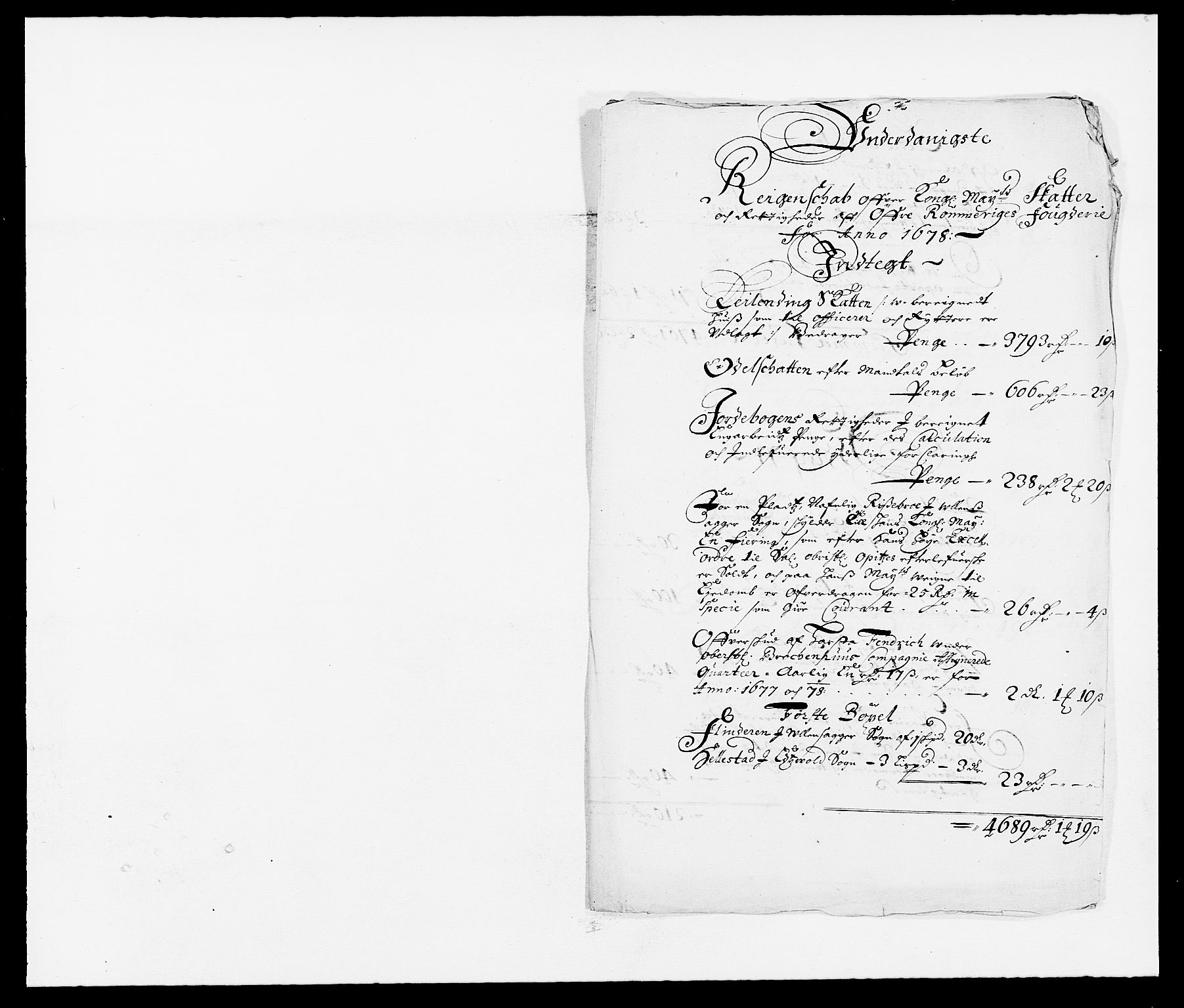 Rentekammeret inntil 1814, Reviderte regnskaper, Fogderegnskap, RA/EA-4092/R12/L0693: Fogderegnskap Øvre Romerike, 1678-1679, p. 145