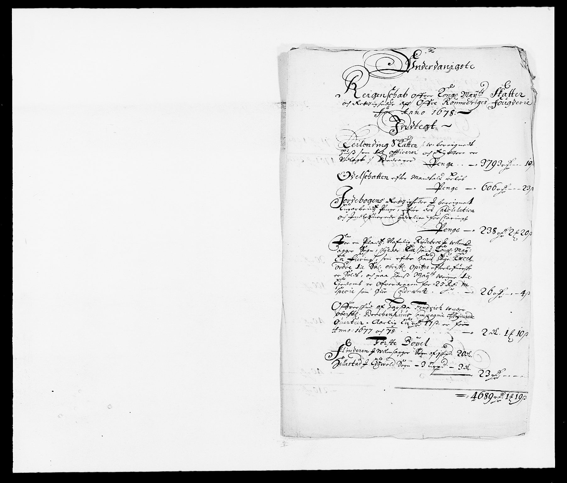 Rentekammeret inntil 1814, Reviderte regnskaper, Fogderegnskap, AV/RA-EA-4092/R12/L0693: Fogderegnskap Øvre Romerike, 1678-1679, p. 145