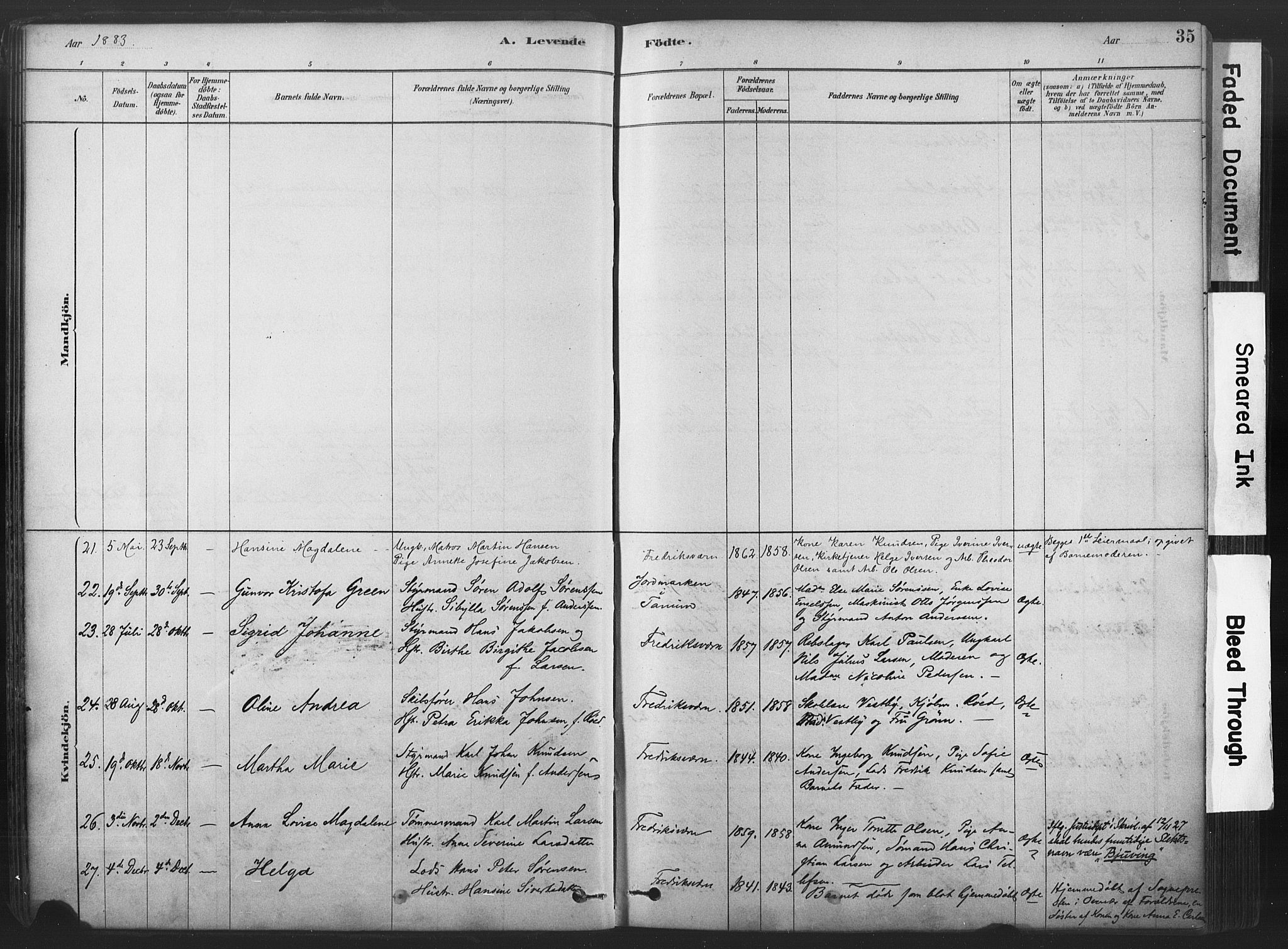 Stavern kirkebøker, SAKO/A-318/F/Fa/L0008: Parish register (official) no. 8, 1878-1905, p. 35