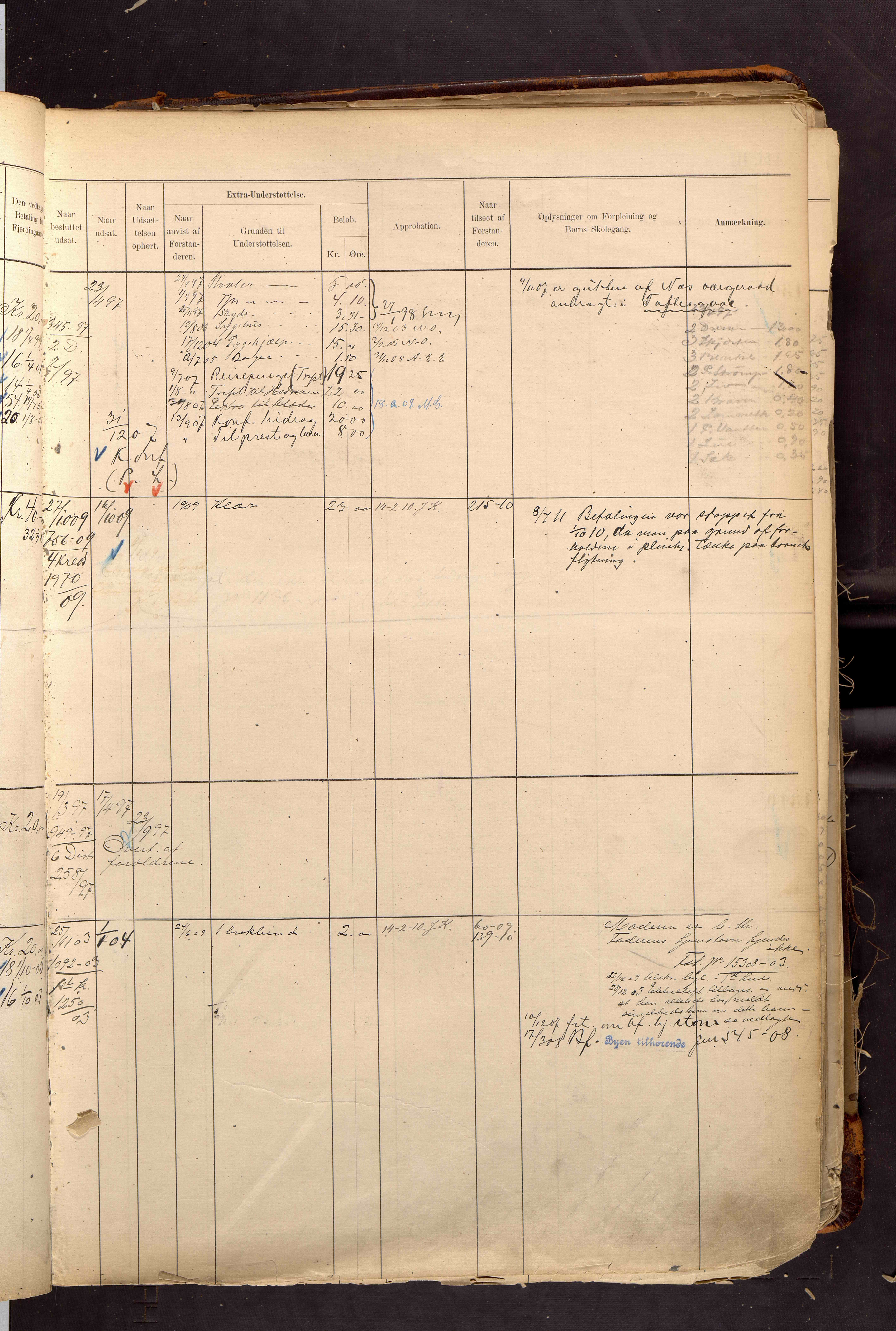 Fattigvesenet, OBA/A-20045/H/Hd/L0007: Manntallsprotokoll. Mnr. 1001-1604, 1897-1910, p. 328