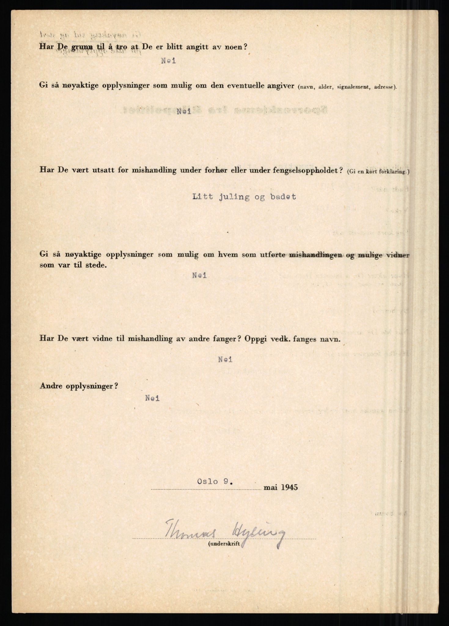 Rikspolitisjefen, AV/RA-S-1560/L/L0007: Heen, Erik C. - Iversen, Trygve, 1940-1945, p. 844