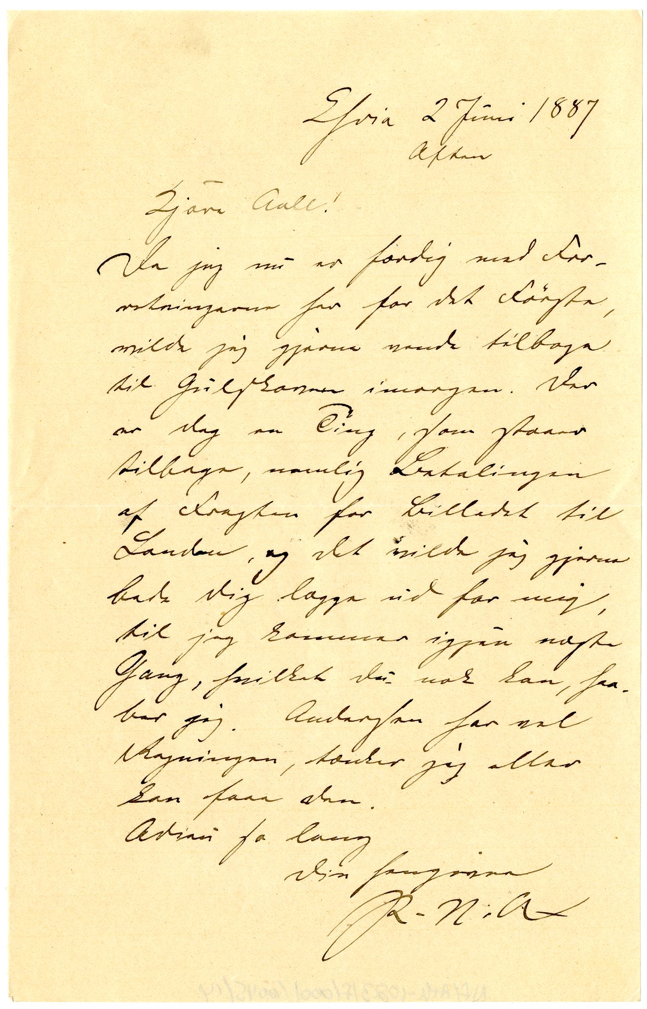 Diderik Maria Aalls brevsamling, NF/Ark-1023/F/L0001: D.M. Aalls brevsamling. A - B, 1738-1889, p. 564