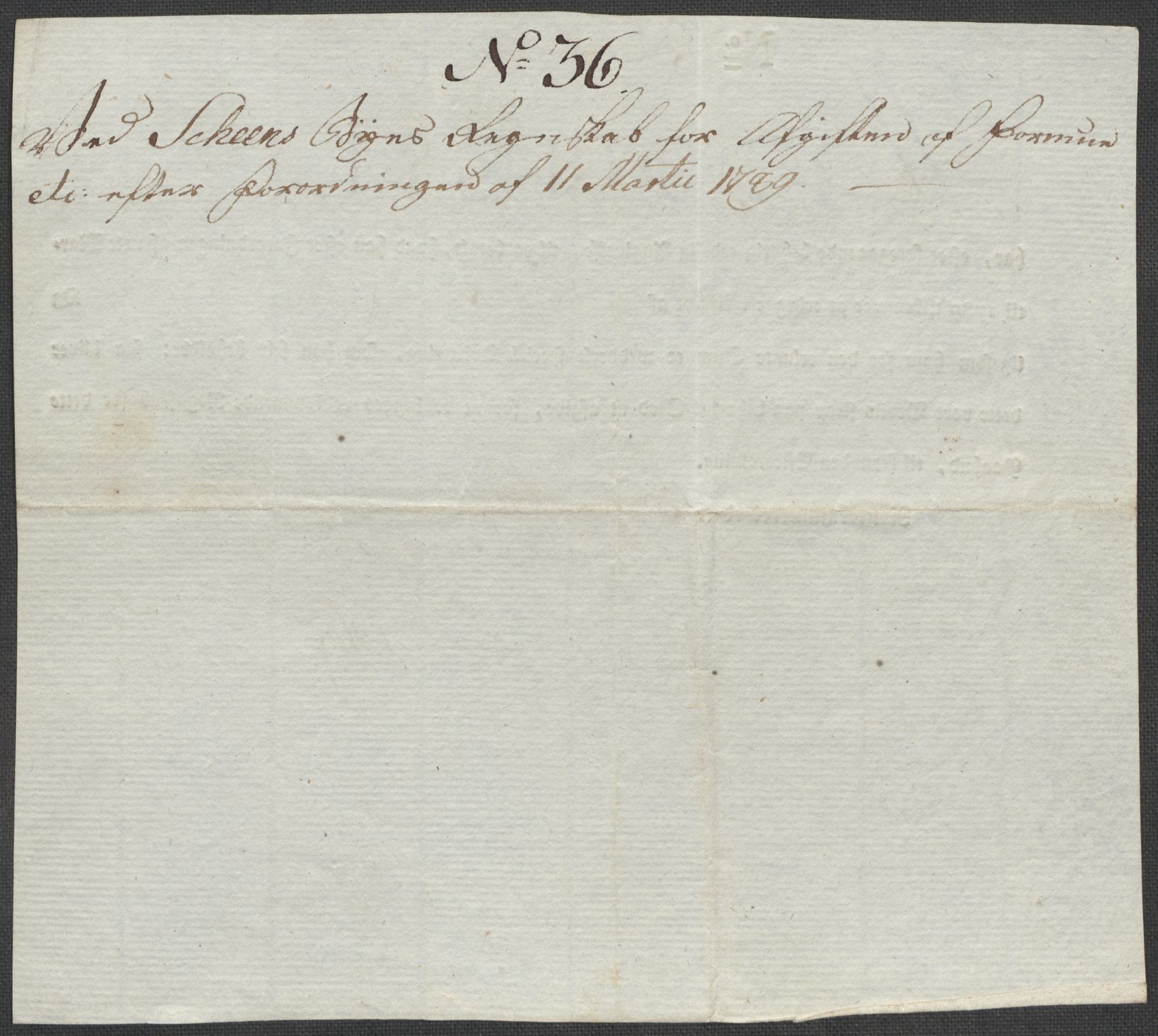 Rentekammeret inntil 1814, Reviderte regnskaper, Mindre regnskaper, AV/RA-EA-4068/Rf/Rfe/L0043: Skien, Solør og Odalen fogderi, 1789, p. 21