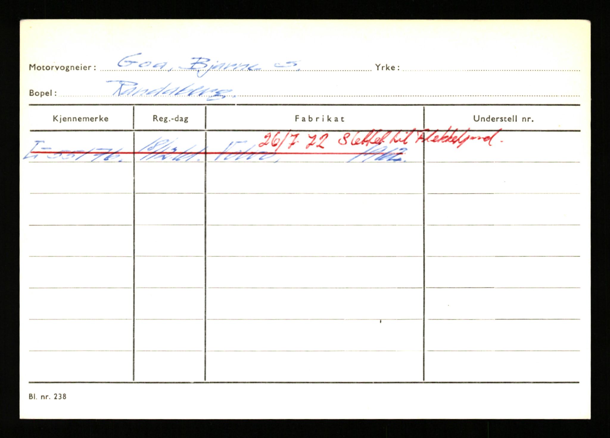 Stavanger trafikkstasjon, SAST/A-101942/0/H/L0011: Gjestsen - Gunvaldsen, 1930-1971, p. 251