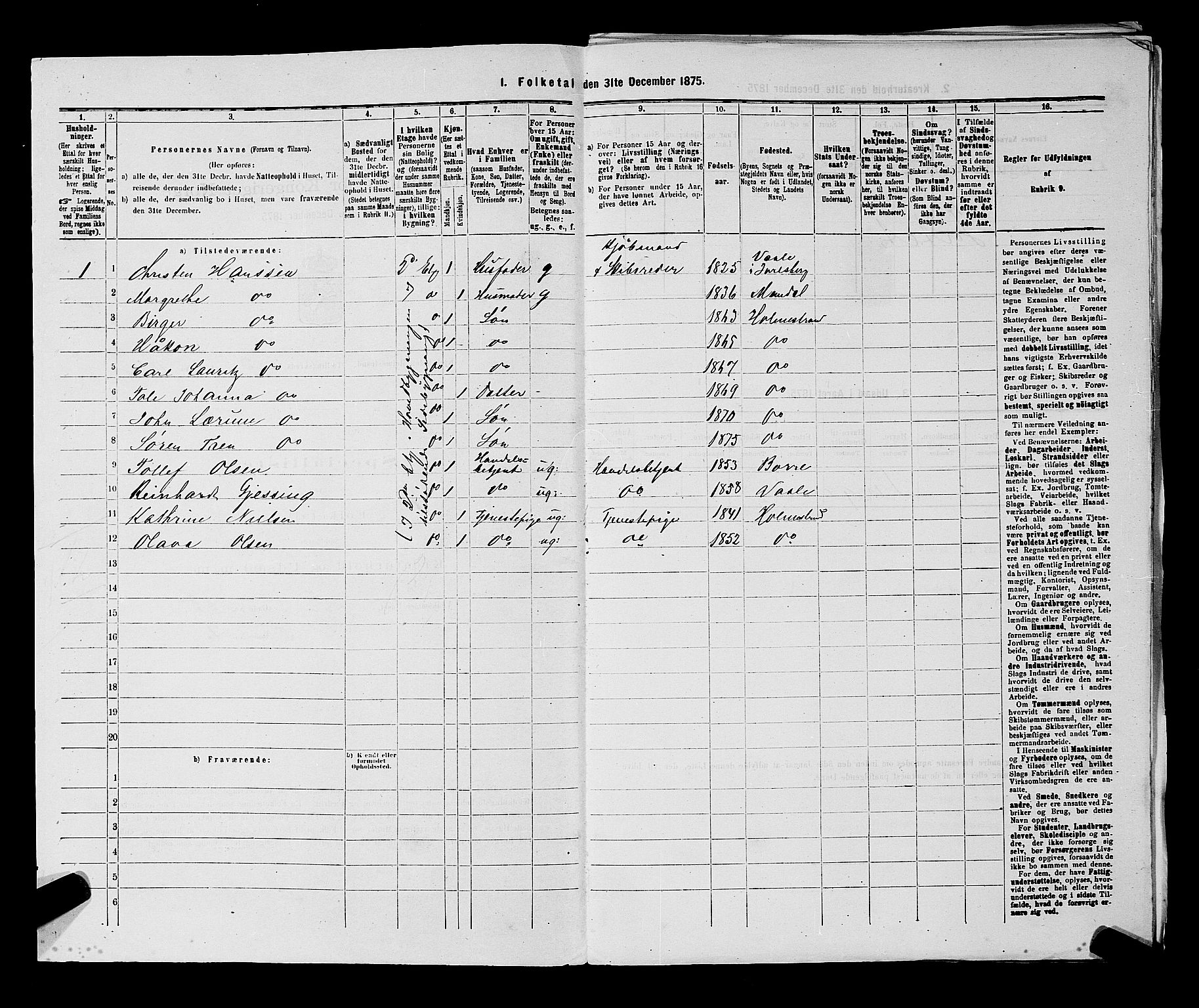 SAKO, 1875 census for 0702P Holmestrand, 1875, p. 244