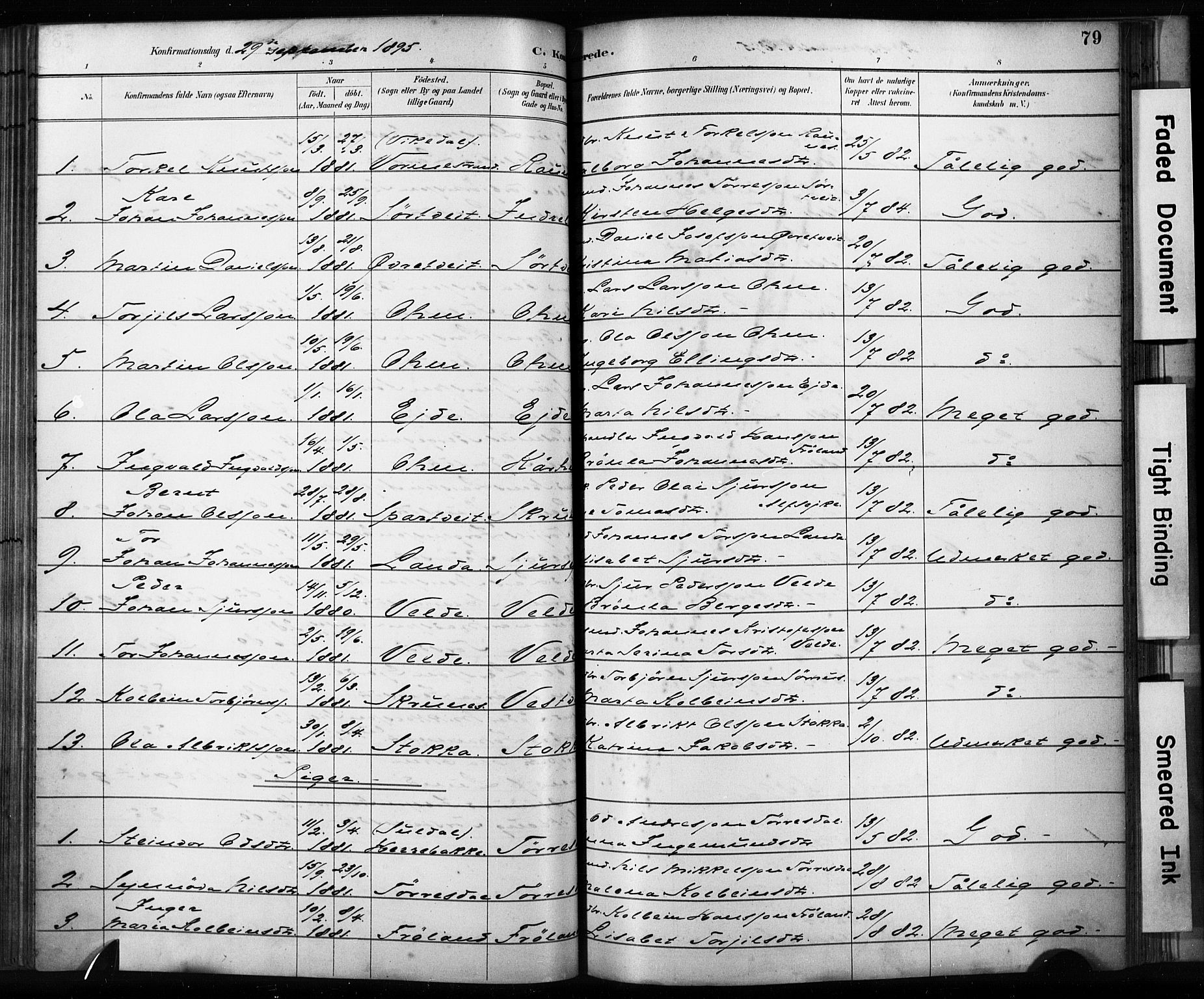 Skjold sokneprestkontor, AV/SAST-A-101847/H/Ha/Haa/L0009: Parish register (official) no. A 9, 1882-1898, p. 79