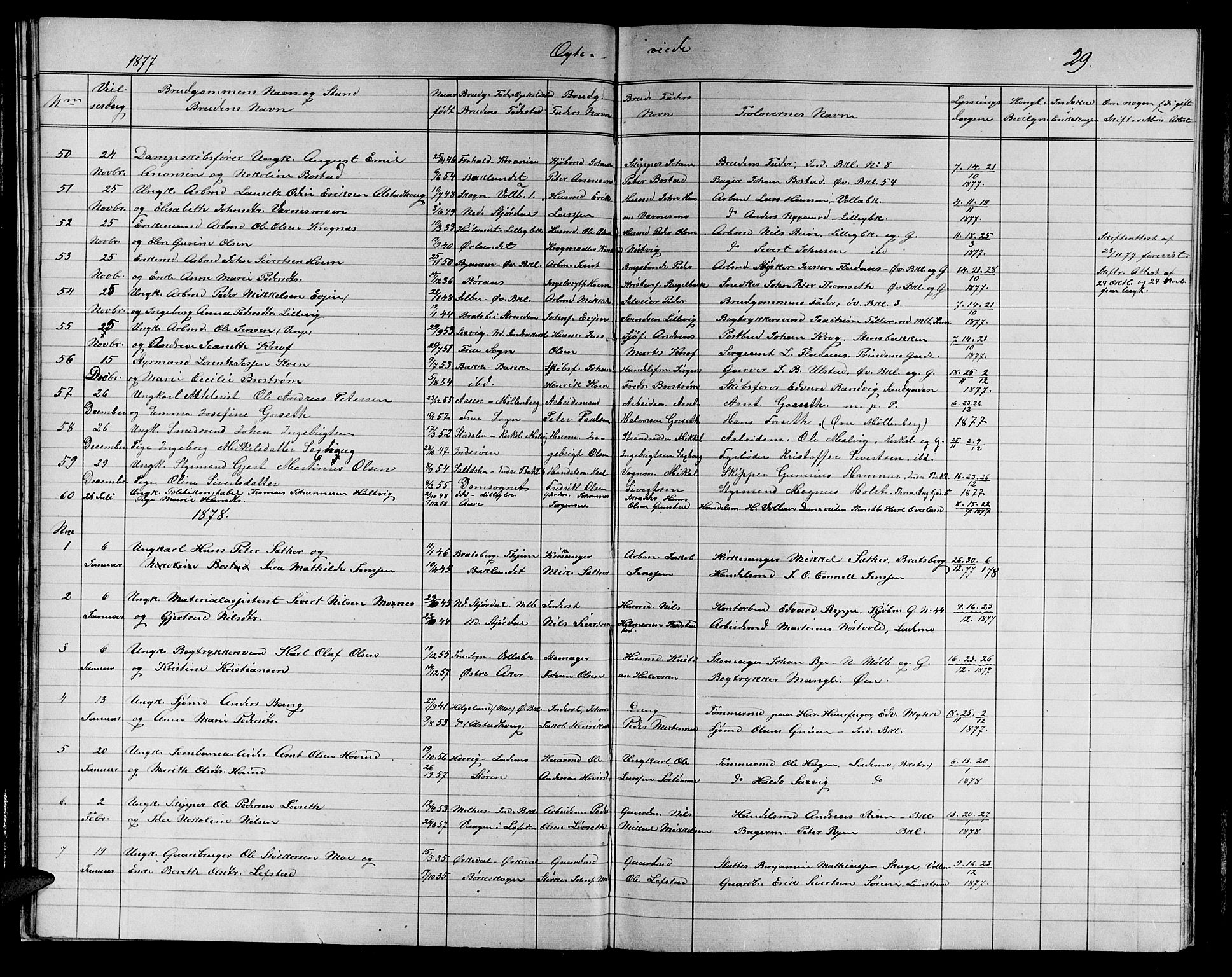 Ministerialprotokoller, klokkerbøker og fødselsregistre - Sør-Trøndelag, SAT/A-1456/604/L0221: Parish register (copy) no. 604C04, 1870-1885, p. 29