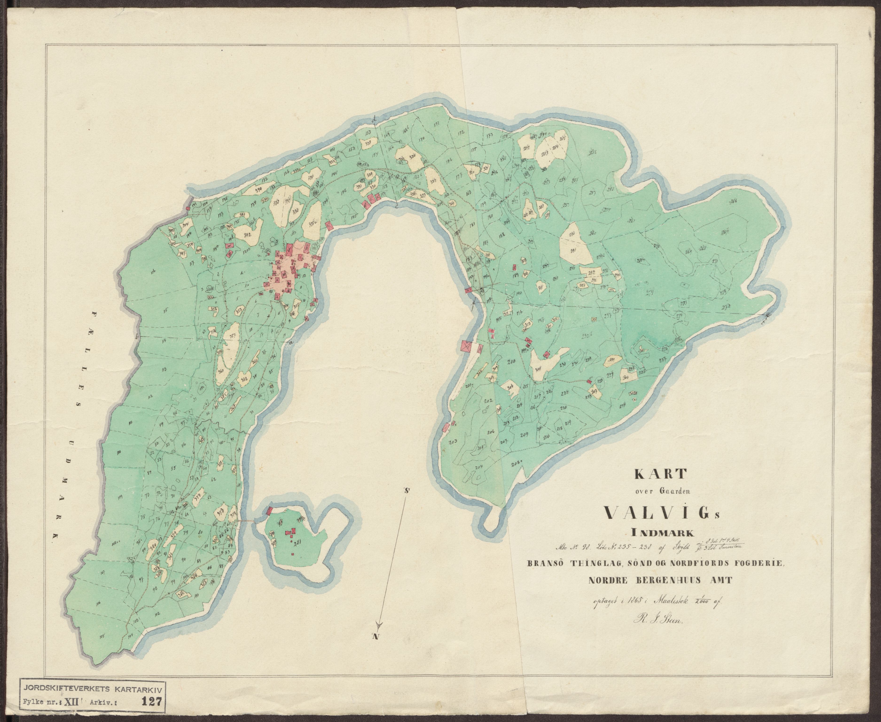 Jordskifteverkets kartarkiv, AV/RA-S-3929/T, 1859-1988, p. 216