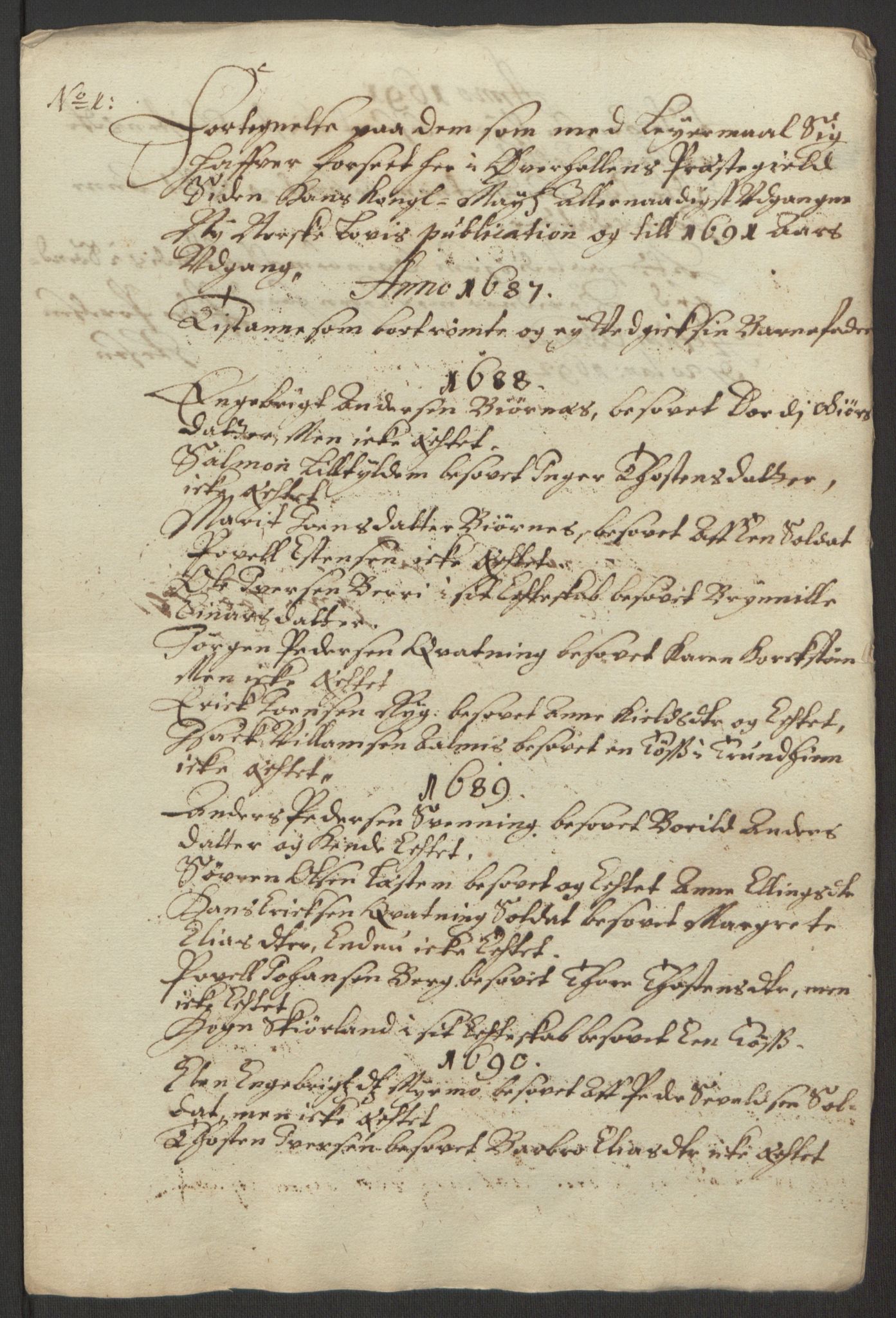 Rentekammeret inntil 1814, Reviderte regnskaper, Fogderegnskap, AV/RA-EA-4092/R64/L4423: Fogderegnskap Namdal, 1690-1691, p. 321