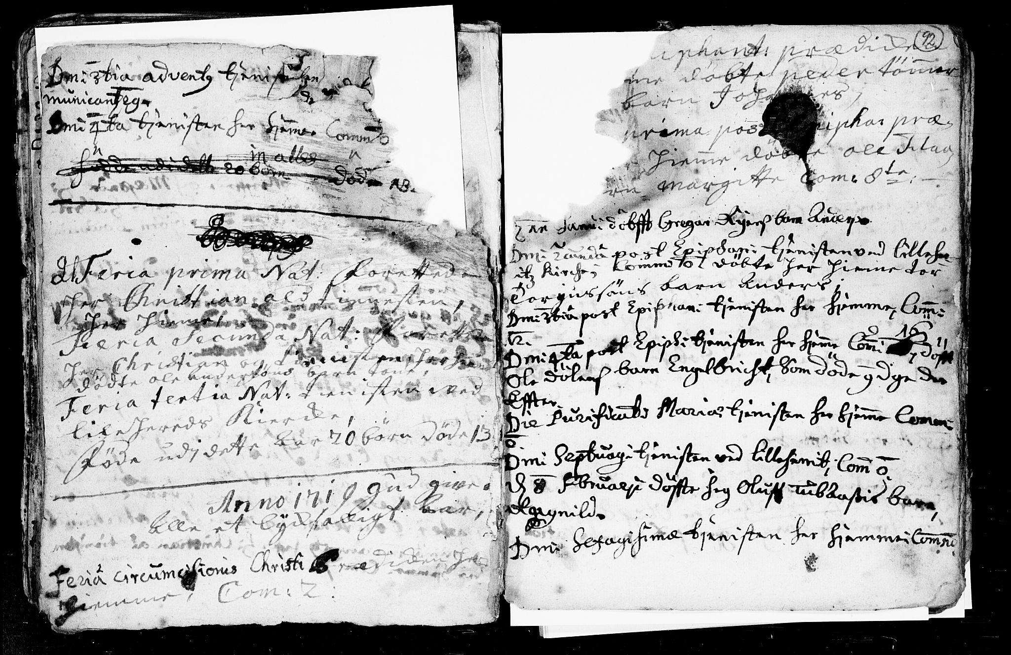 Heddal kirkebøker, SAKO/A-268/F/Fa/L0002: Parish register (official) no. I 2, 1699-1722, p. 92