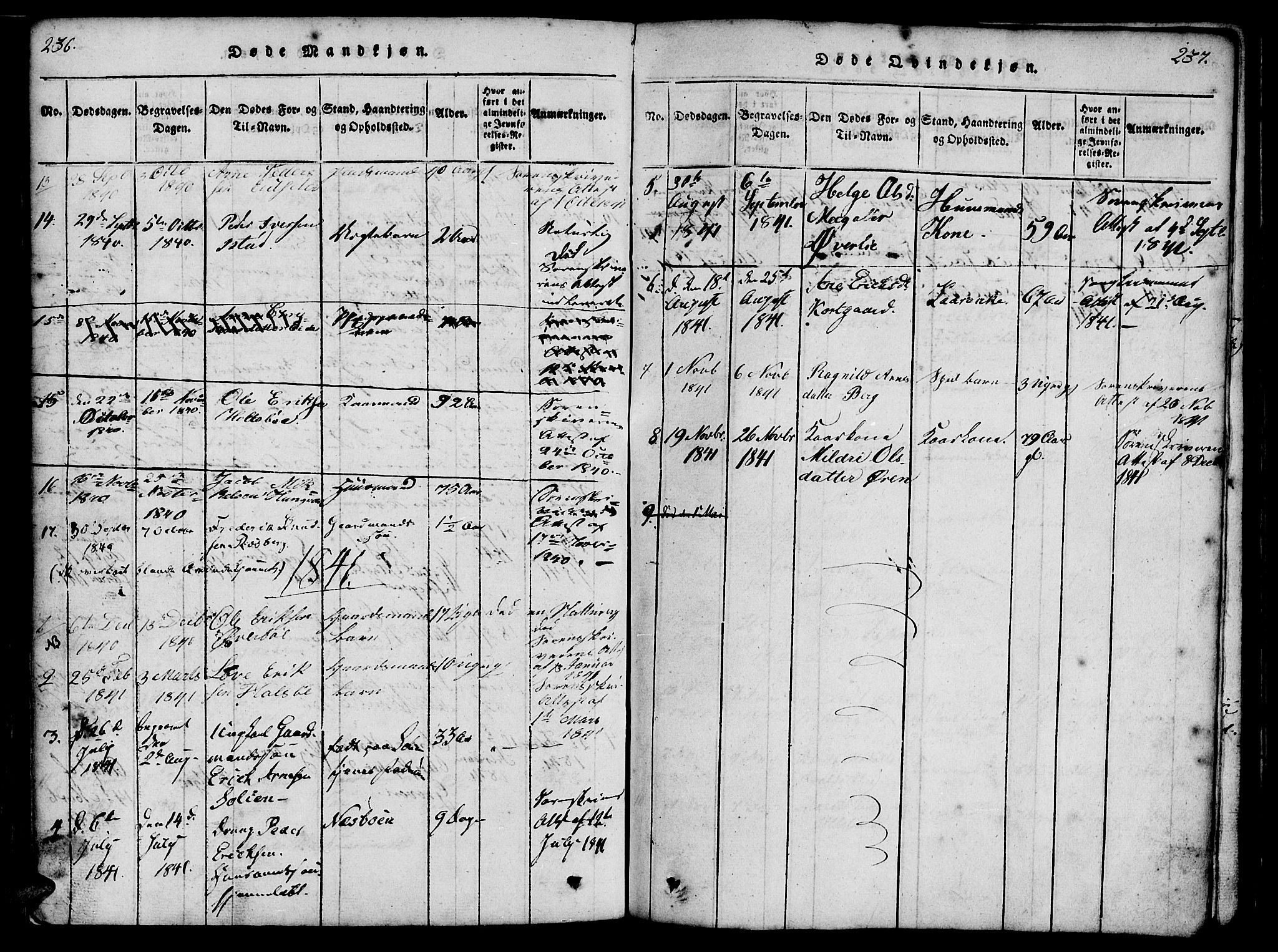 Ministerialprotokoller, klokkerbøker og fødselsregistre - Møre og Romsdal, SAT/A-1454/557/L0679: Parish register (official) no. 557A01, 1818-1843, p. 236-237