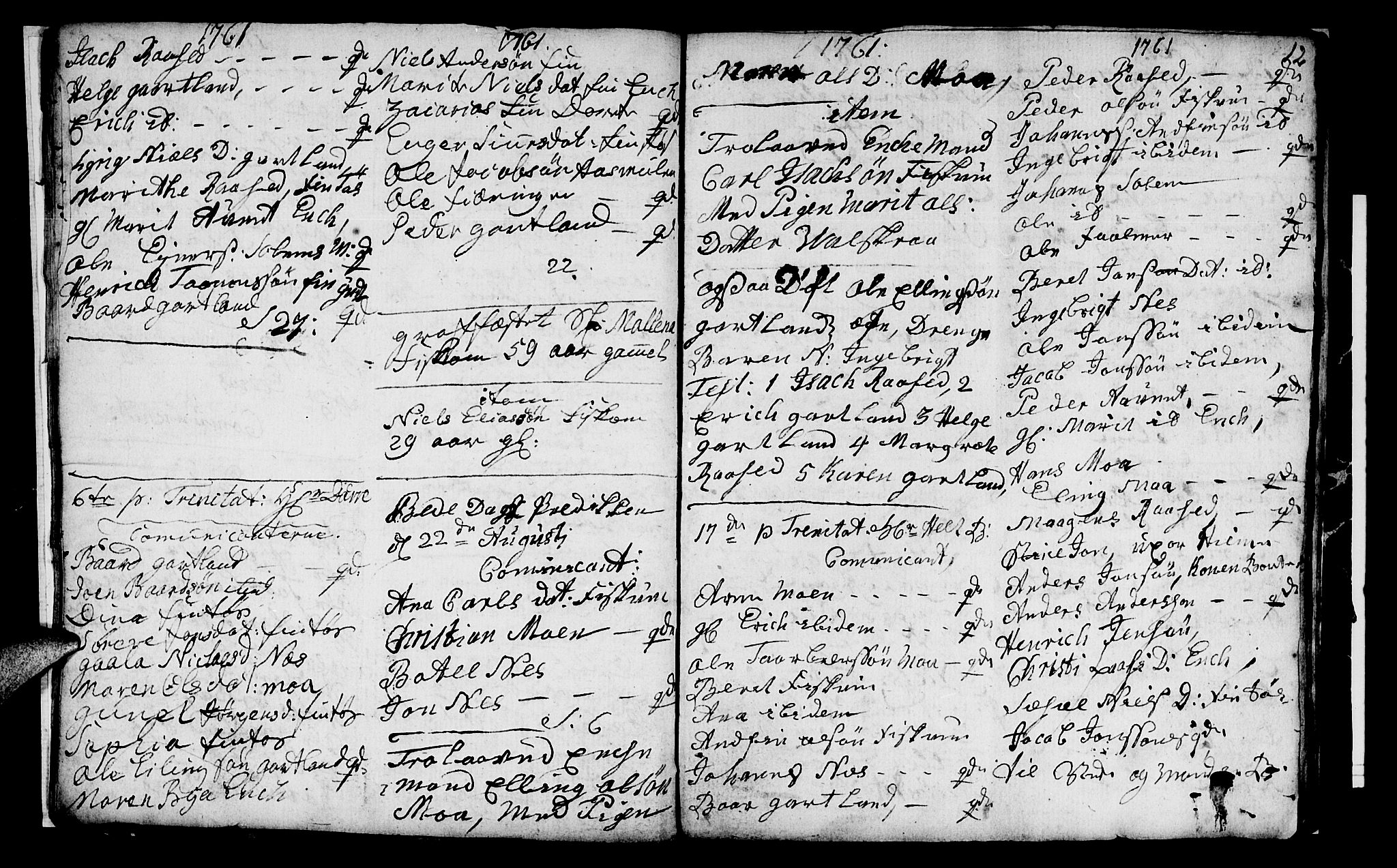 Ministerialprotokoller, klokkerbøker og fødselsregistre - Nord-Trøndelag, AV/SAT-A-1458/759/L0526: Parish register (official) no. 759A02, 1758-1765, p. 12