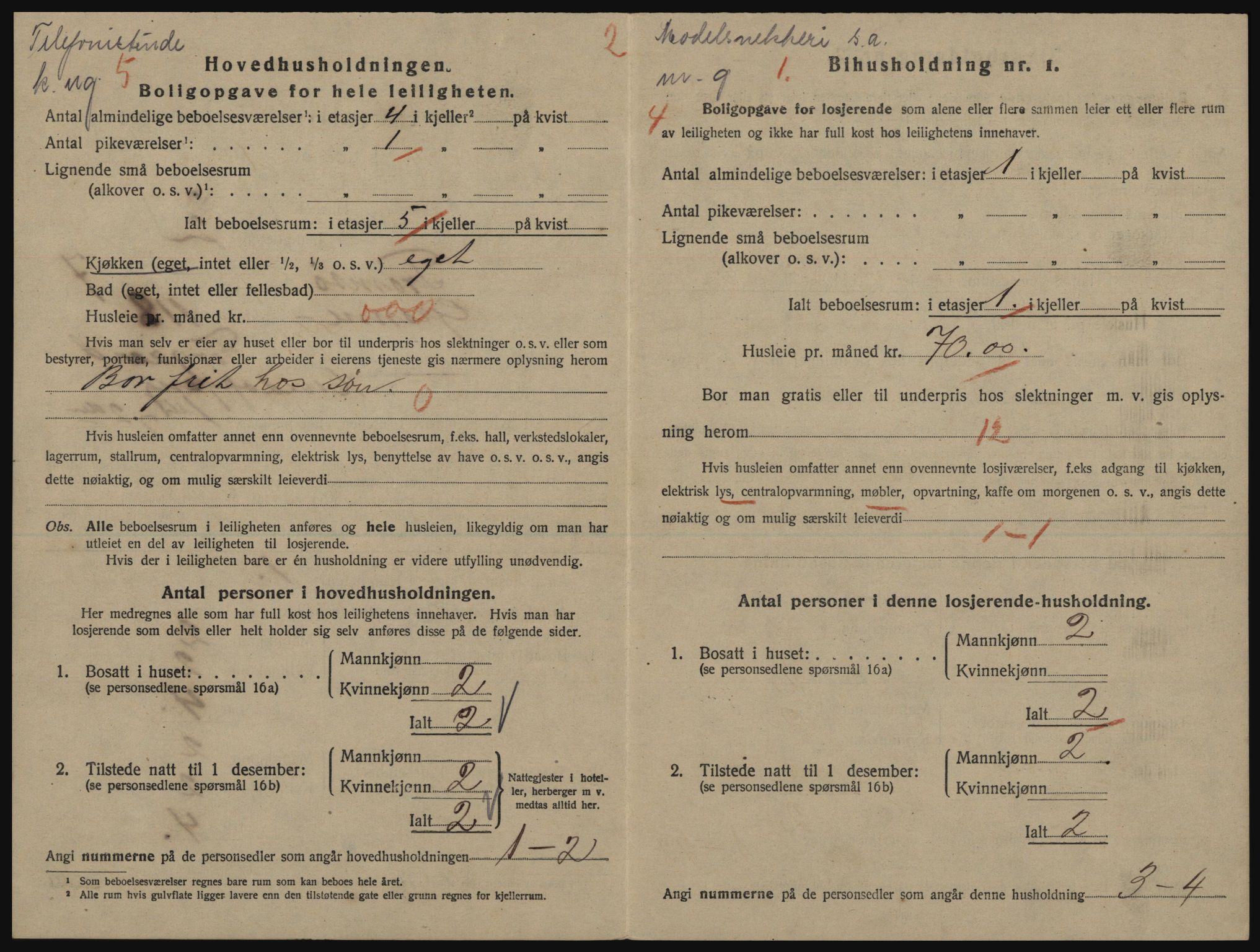 SATØ, 1920 census for Tromsø, 1920, p. 4412