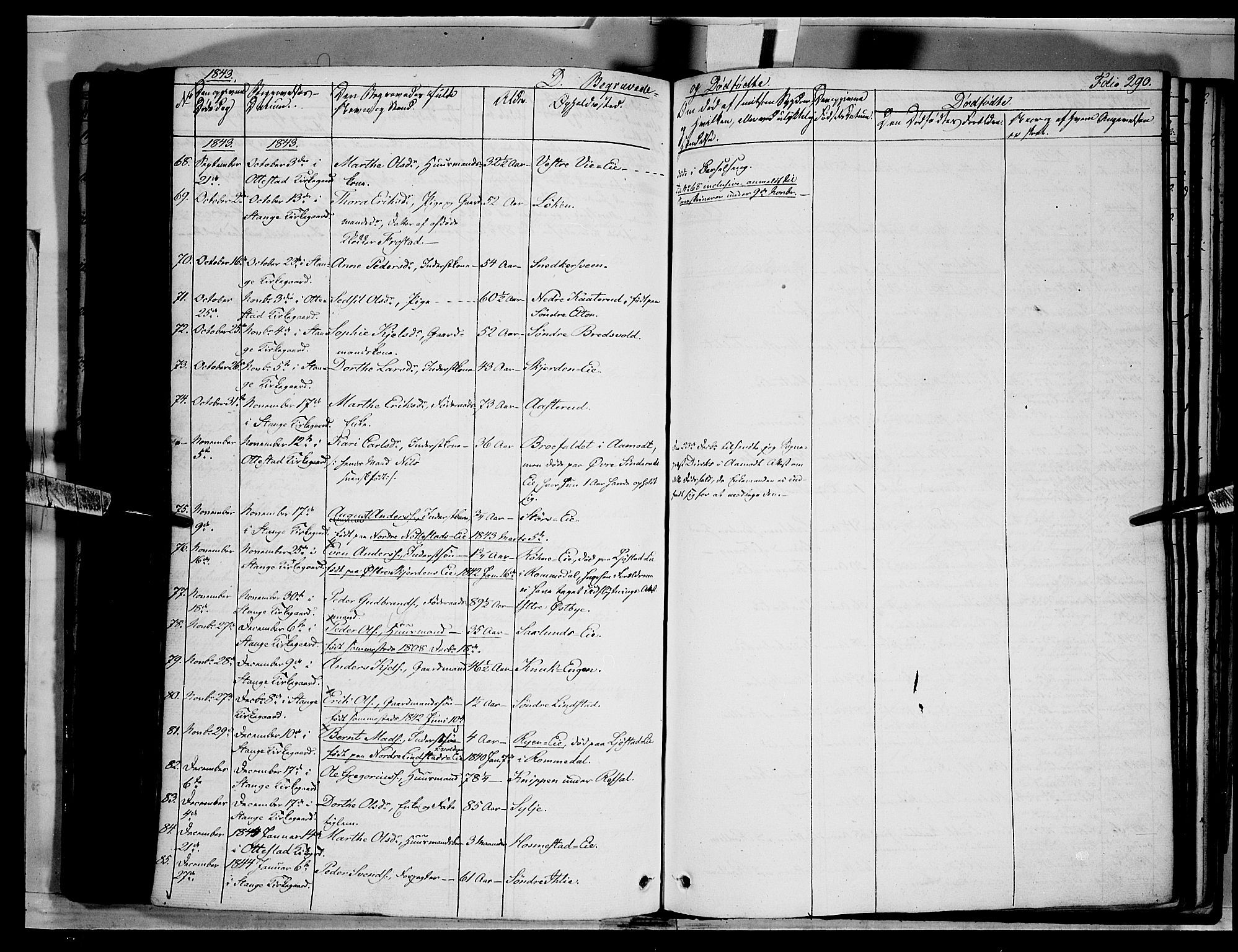 Stange prestekontor, AV/SAH-PREST-002/K/L0010: Parish register (official) no. 10, 1835-1845, p. 290