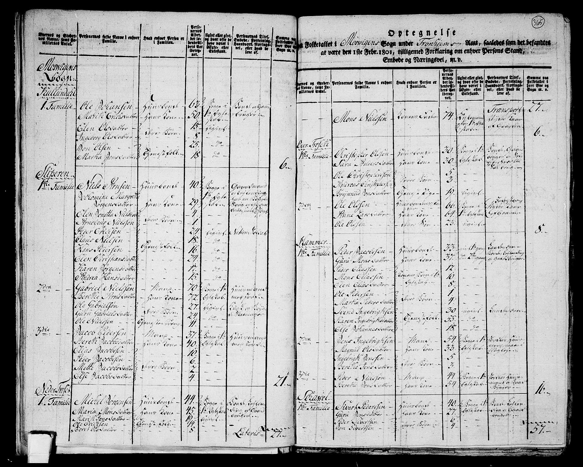 RA, 1801 census for 1722P Ytterøy, 1801, p. 364b-365a