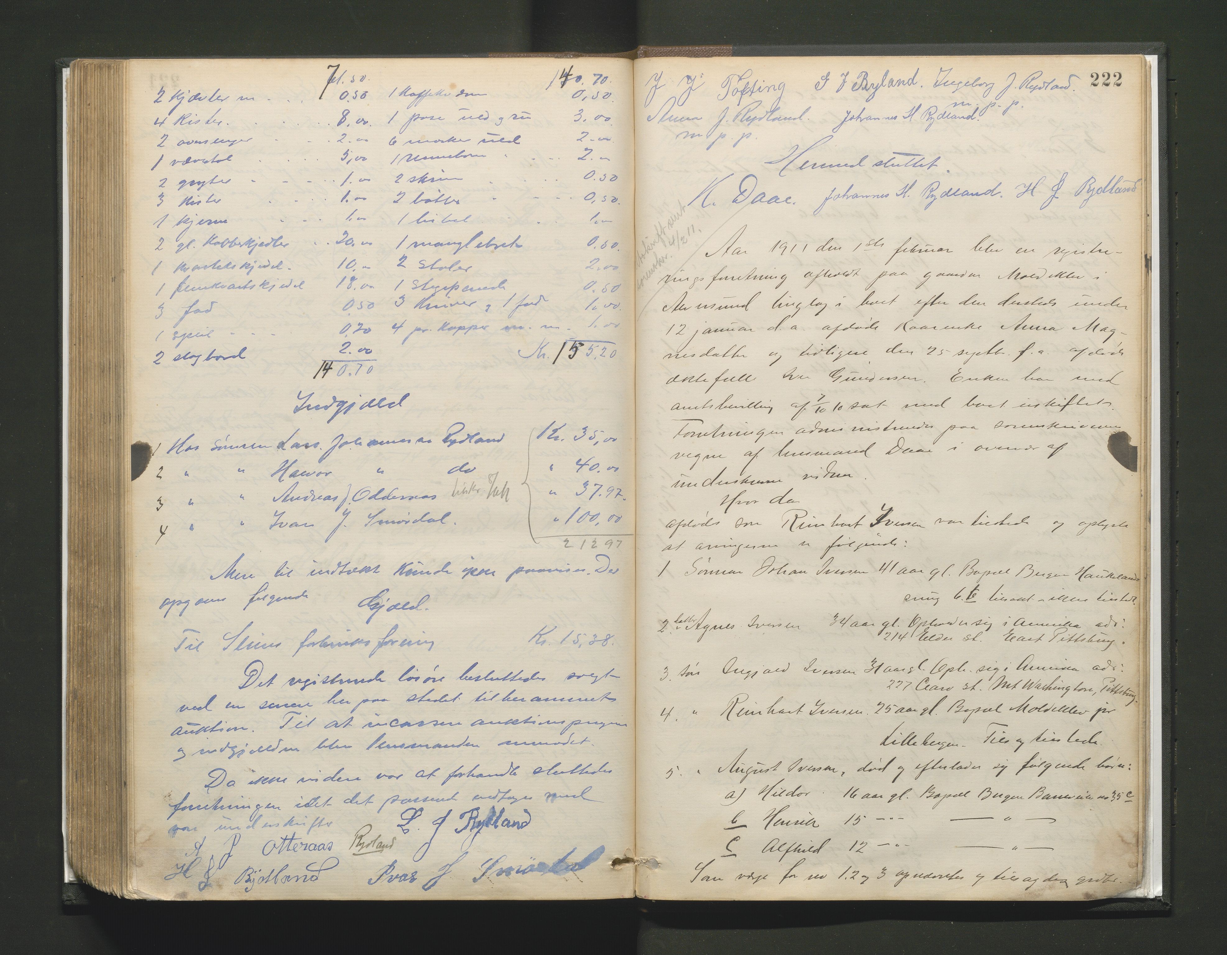 Lensmannen i Alversund, AV/SAB-A-30701/0006/L0001: Registreringsprotokoll, 1887-1913, p. 221b-222a