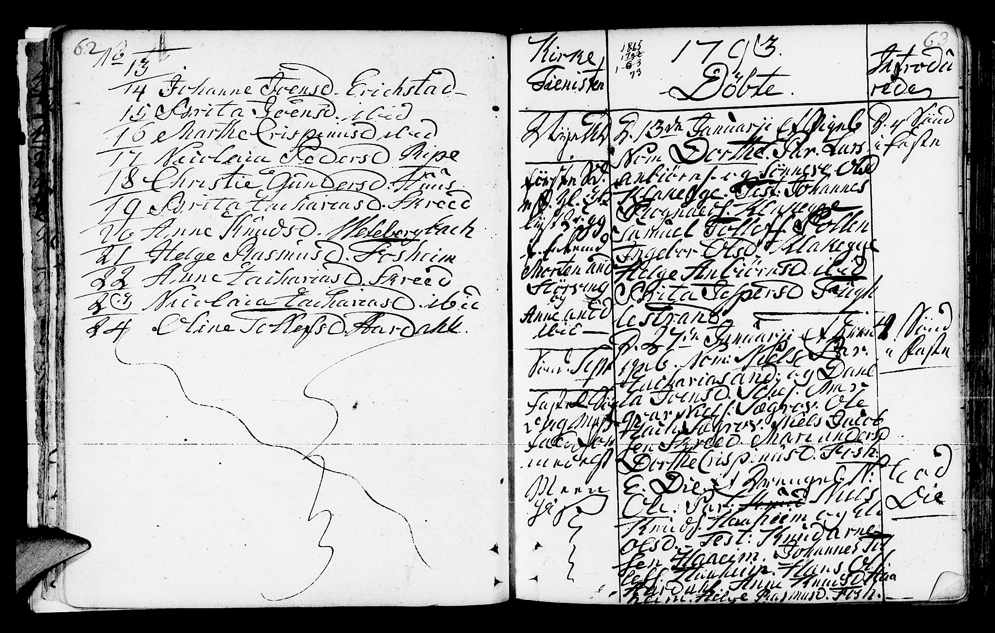 Jølster sokneprestembete, SAB/A-80701/H/Haa/Haaa/L0006: Parish register (official) no. A 6, 1790-1821, p. 62-63