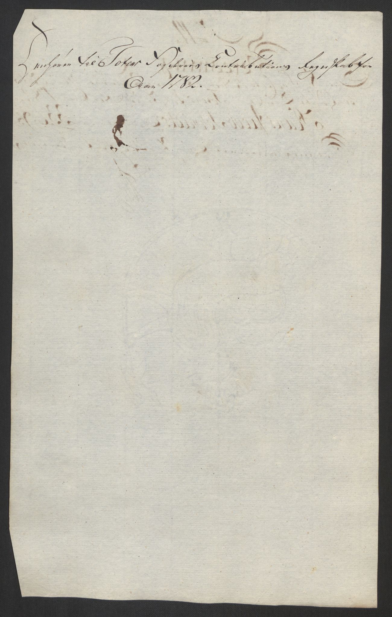 Rentekammeret inntil 1814, Reviderte regnskaper, Fogderegnskap, RA/EA-4092/R19/L1369: Fogderegnskap Toten, Hadeland og Vardal, 1782, p. 80