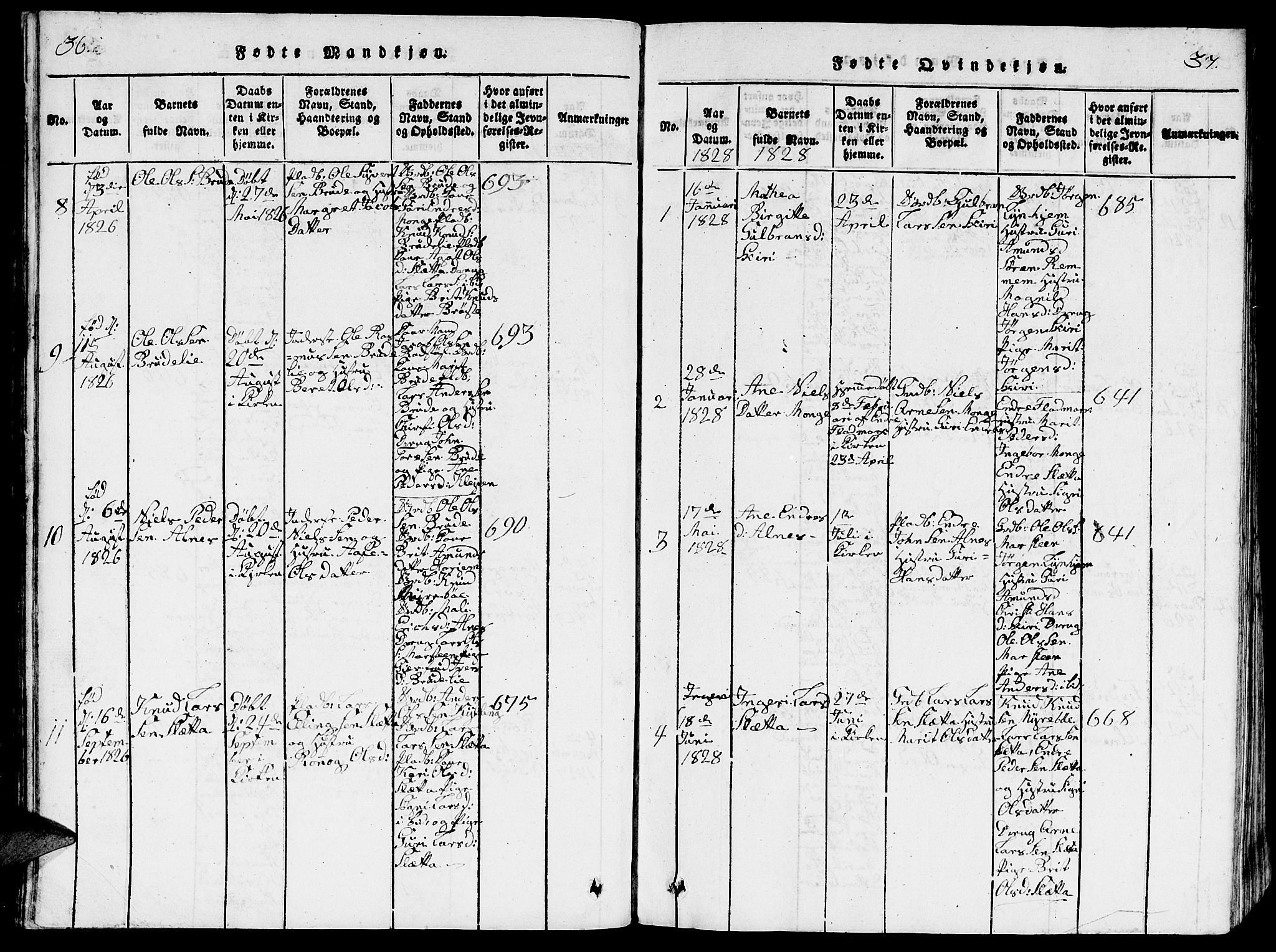 Ministerialprotokoller, klokkerbøker og fødselsregistre - Møre og Romsdal, SAT/A-1454/546/L0595: Parish register (copy) no. 546C01, 1818-1836, p. 36-37