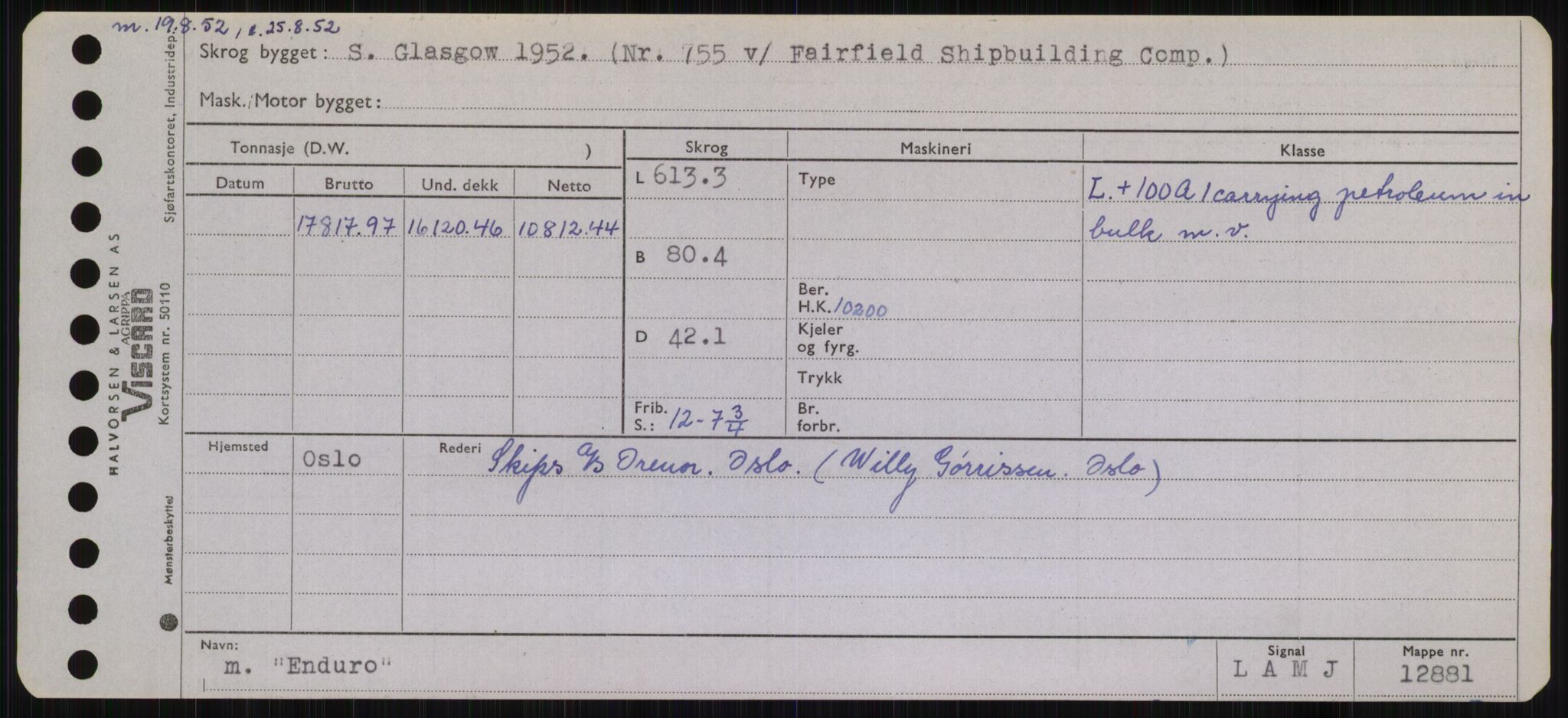 Sjøfartsdirektoratet med forløpere, Skipsmålingen, AV/RA-S-1627/H/Hb/L0002: Fartøy, E-H, p. 33