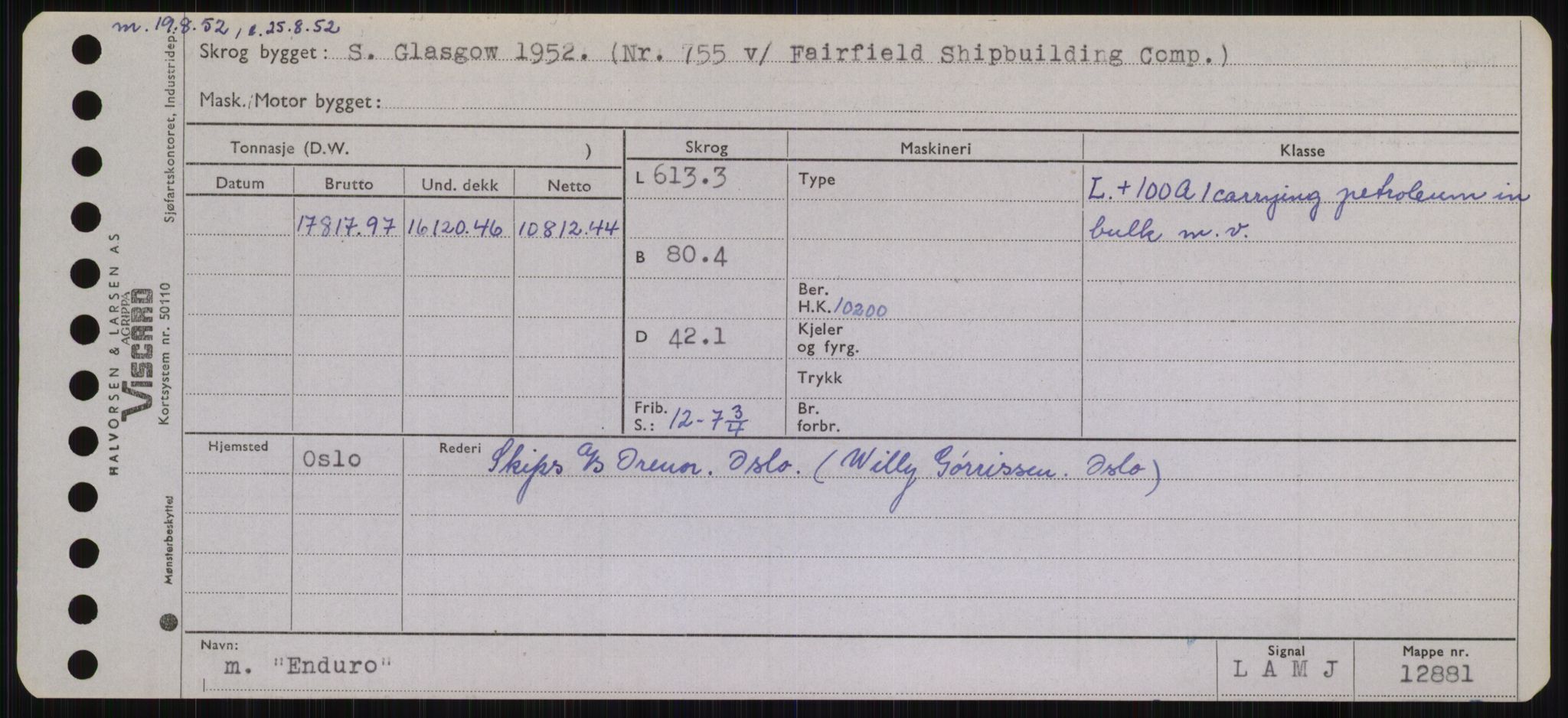 Sjøfartsdirektoratet med forløpere, Skipsmålingen, RA/S-1627/H/Hb/L0002: Fartøy, E-H, p. 33