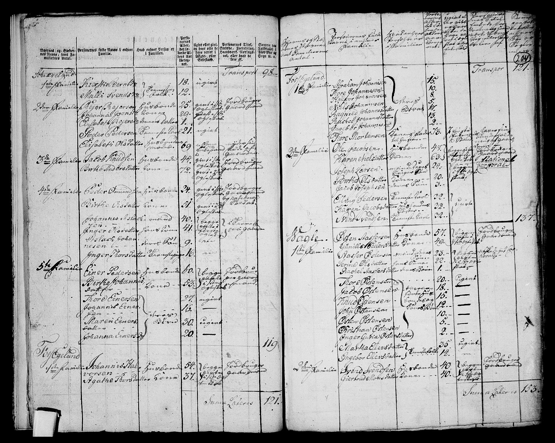 RA, 1801 census for 1123P Høyland, 1801, p. 203b-204a