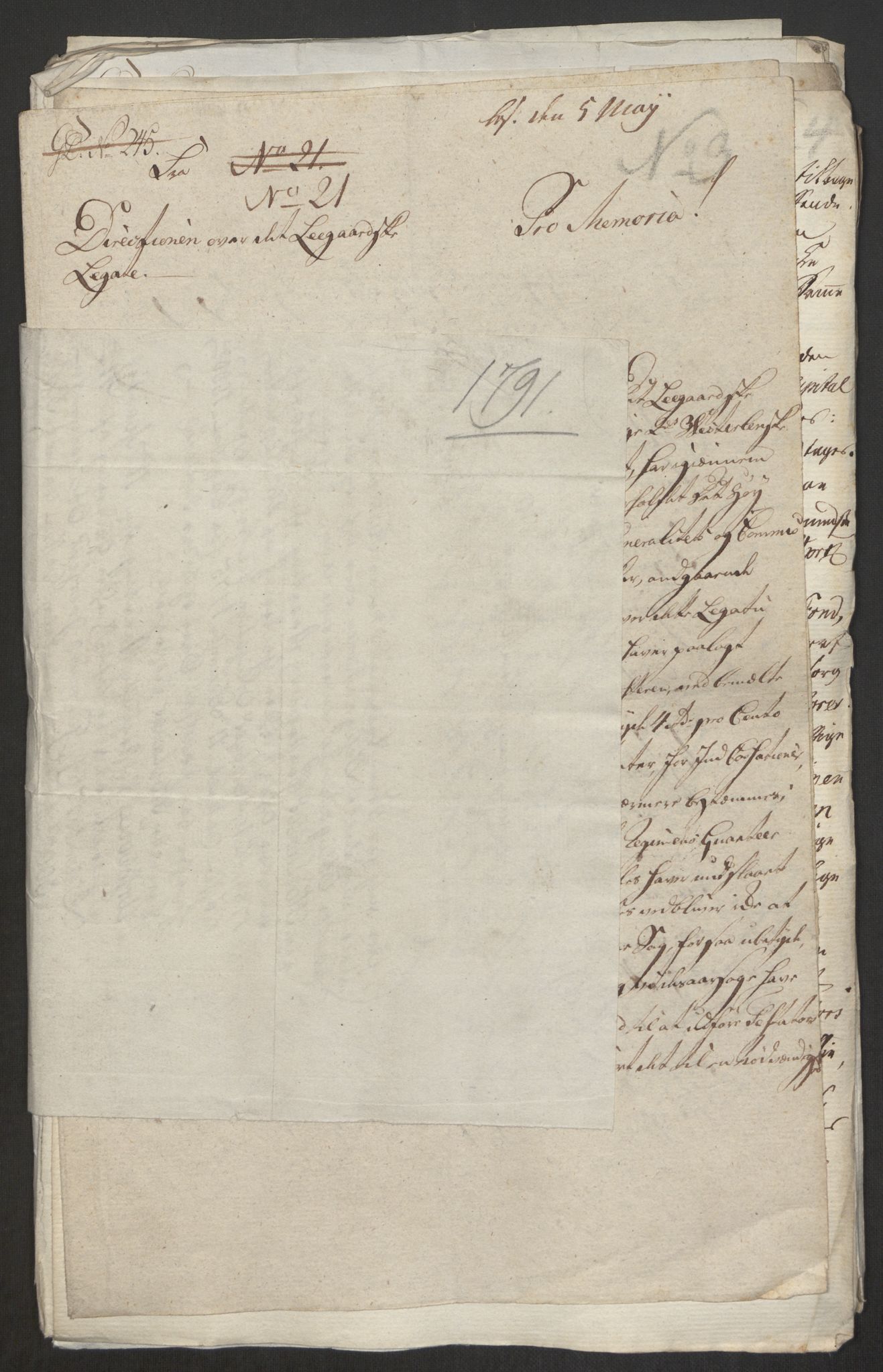 Forsvaret, Den norske kvesthuskasse/krigshospitalkasse, AV/RA-RAFA-1887/F/Fa/L0017: Innkomne brev:, 1782-1807, p. 48