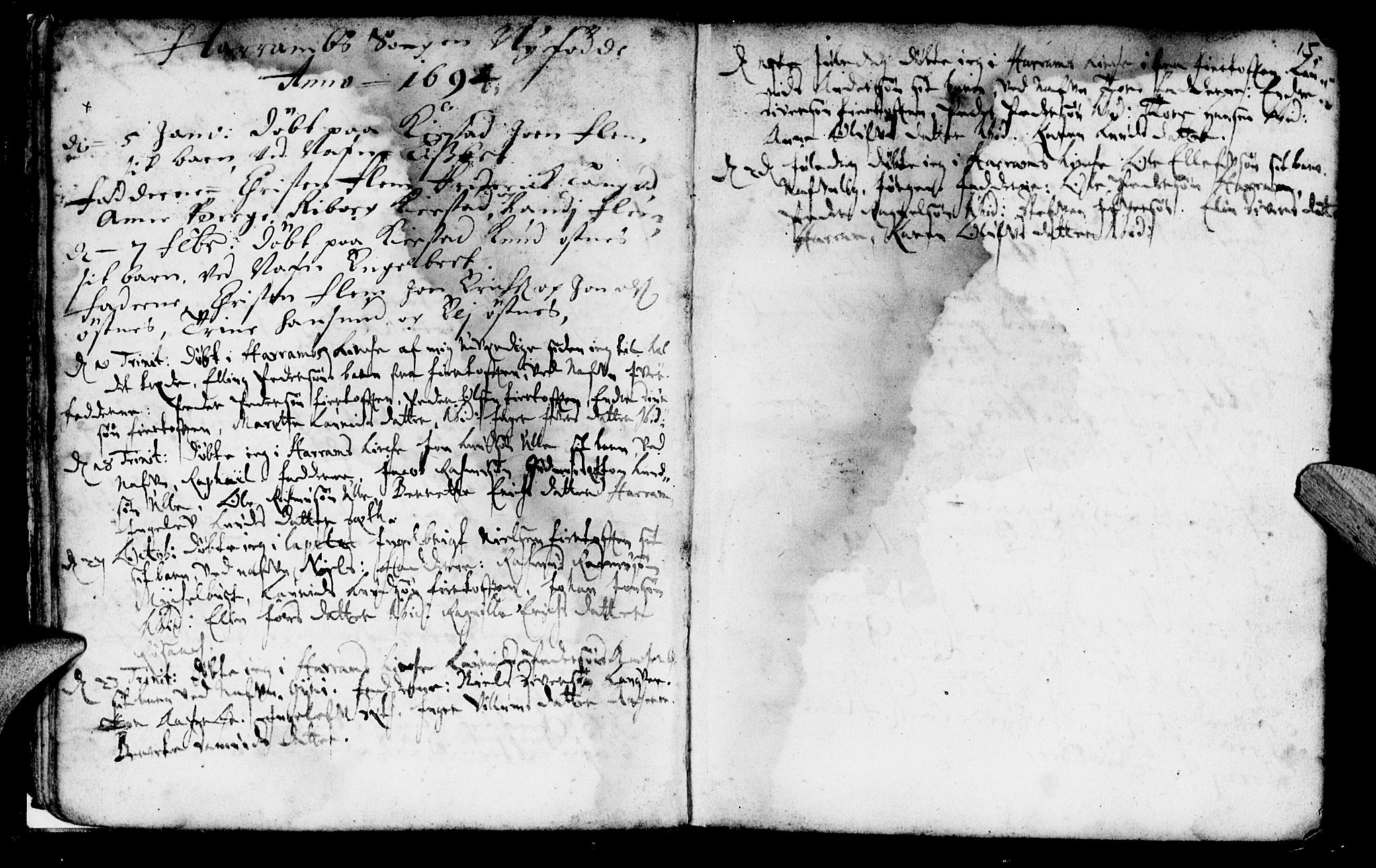 Ministerialprotokoller, klokkerbøker og fødselsregistre - Møre og Romsdal, SAT/A-1454/536/L0491: Parish register (official) no. 536A01 /1, 1689-1737, p. 15