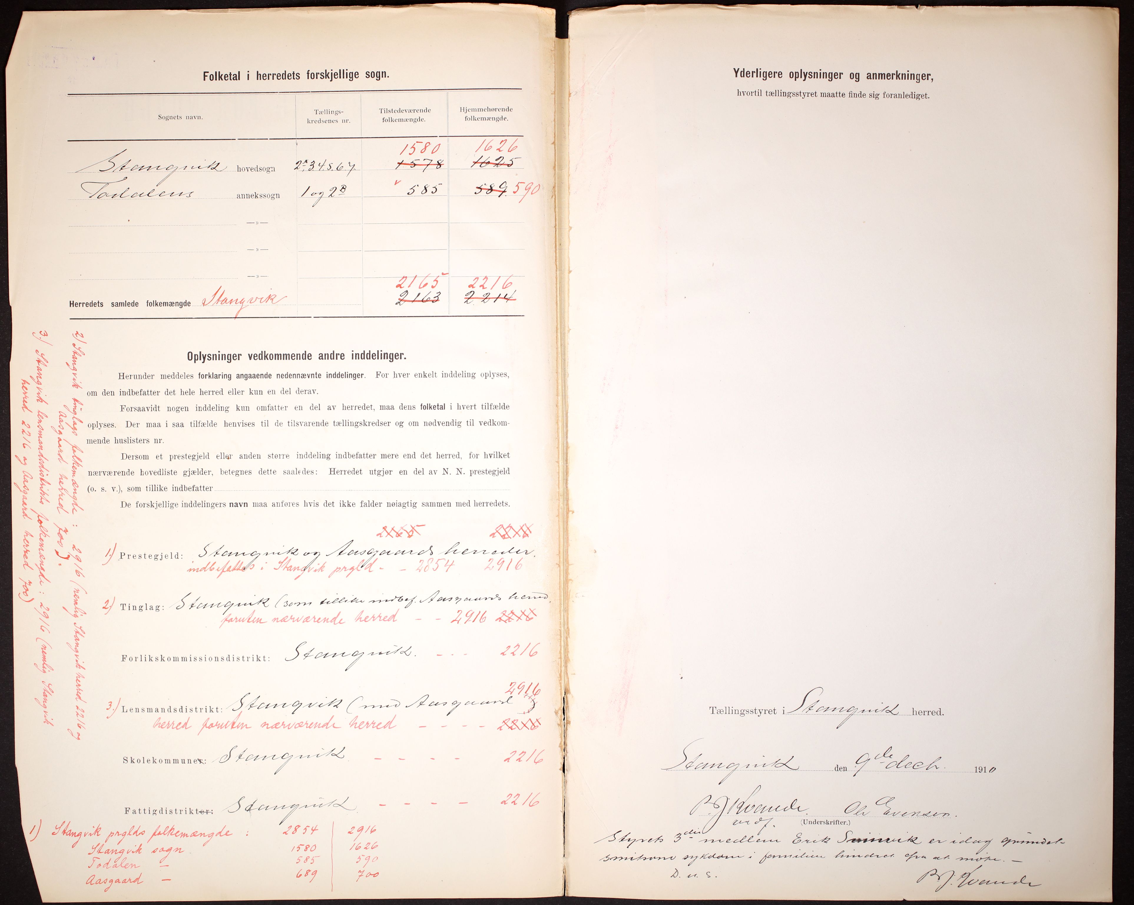 RA, 1910 census for Stangvik, 1910, p. 3