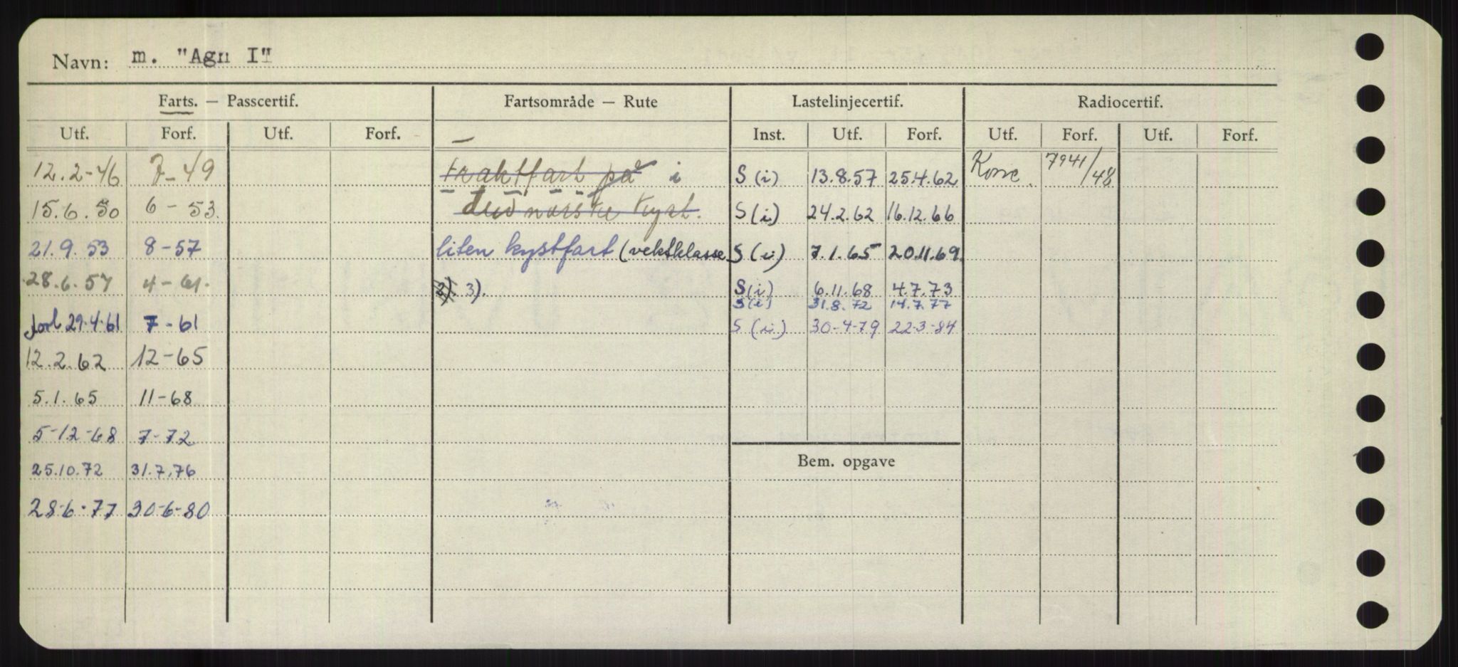 Sjøfartsdirektoratet med forløpere, Skipsmålingen, RA/S-1627/H/Hd/L0001: Fartøy, A-Anv, p. 134