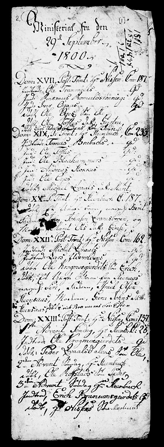 Ministerialprotokoller, klokkerbøker og fødselsregistre - Sør-Trøndelag, SAT/A-1456/691/L1091: Parish register (copy) no. 691C02, 1802-1815, p. 1