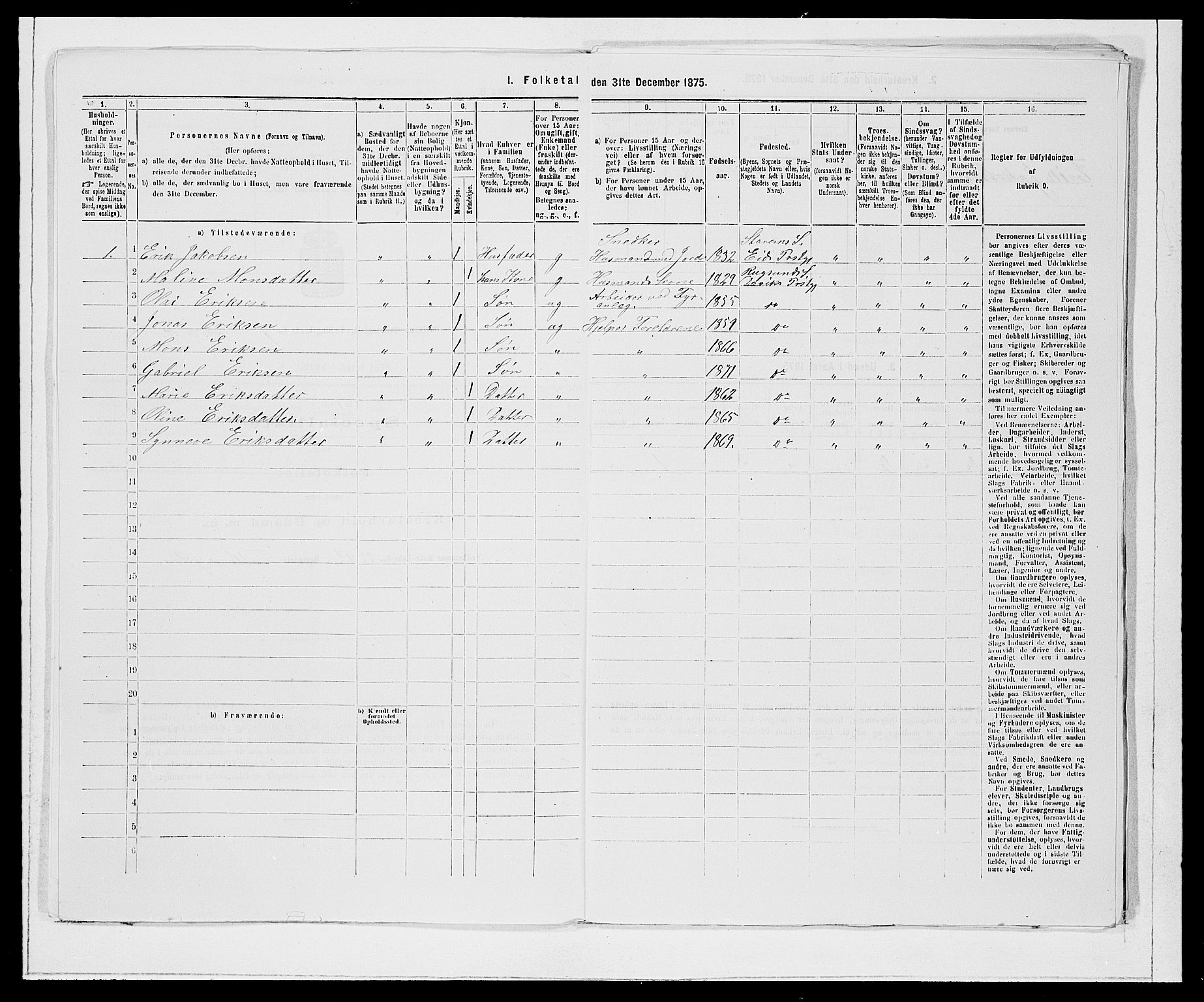 SAB, 1875 Census for 1442P Davik, 1875, p. 898