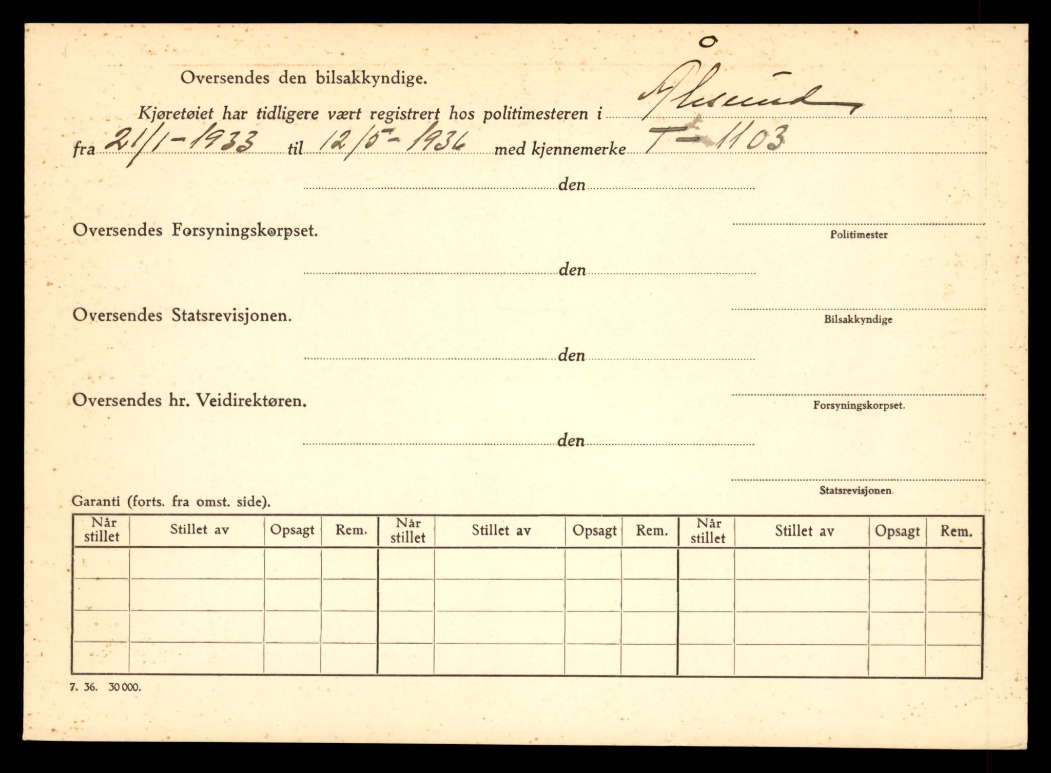 Møre og Romsdal vegkontor - Ålesund trafikkstasjon, AV/SAT-A-4099/F/Fe/L0010: Registreringskort for kjøretøy T 1050 - T 1169, 1927-1998, p. 1525