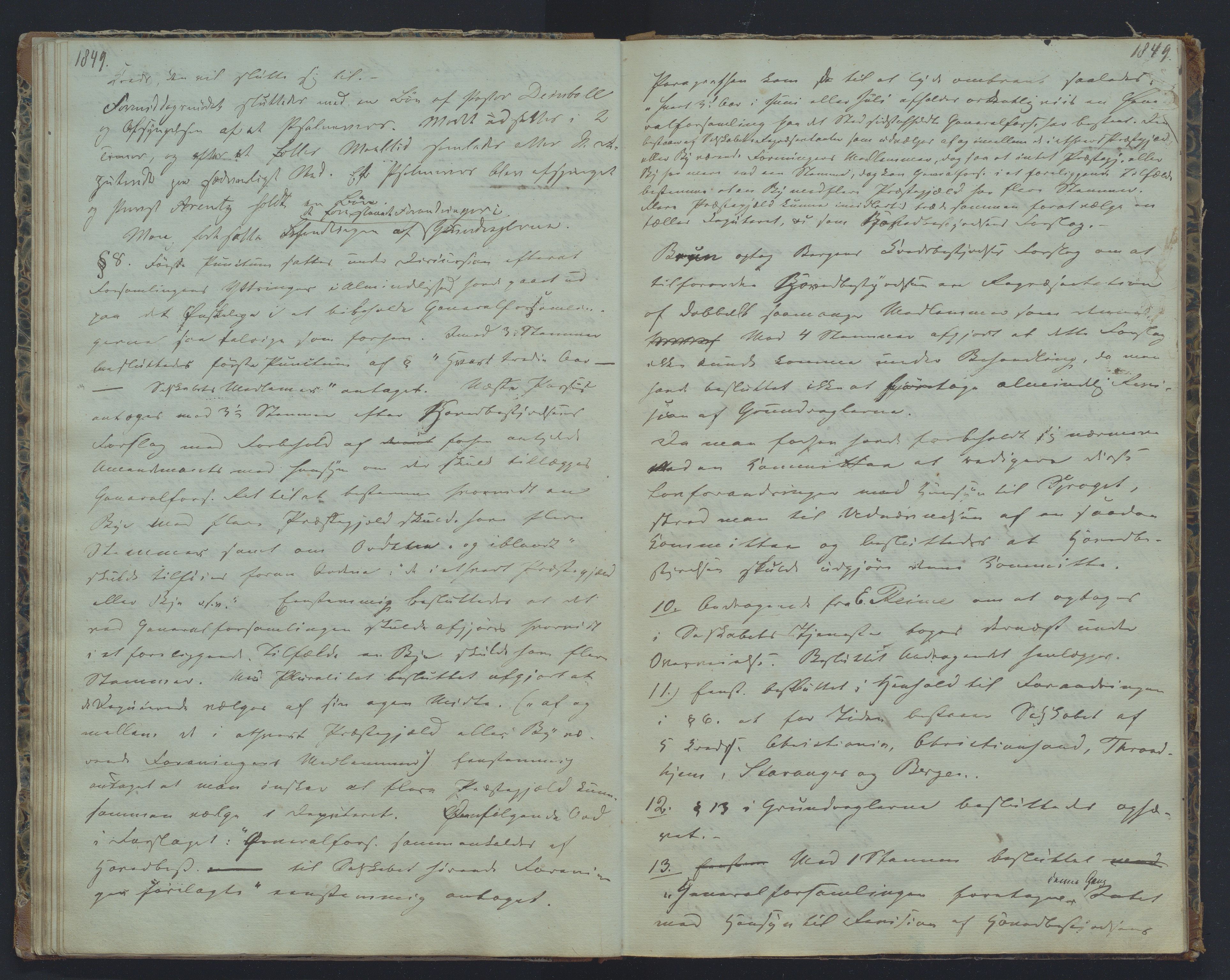 Det Norske Misjonsselskap - hovedadministrasjonen, VID/MA-A-1045/D/Da/Daa/L0028/0015: Beretninger, rapporter, cirkulære, protokoller / Protokoll - Referat fra Generalforsamlingene., 1842-1864
