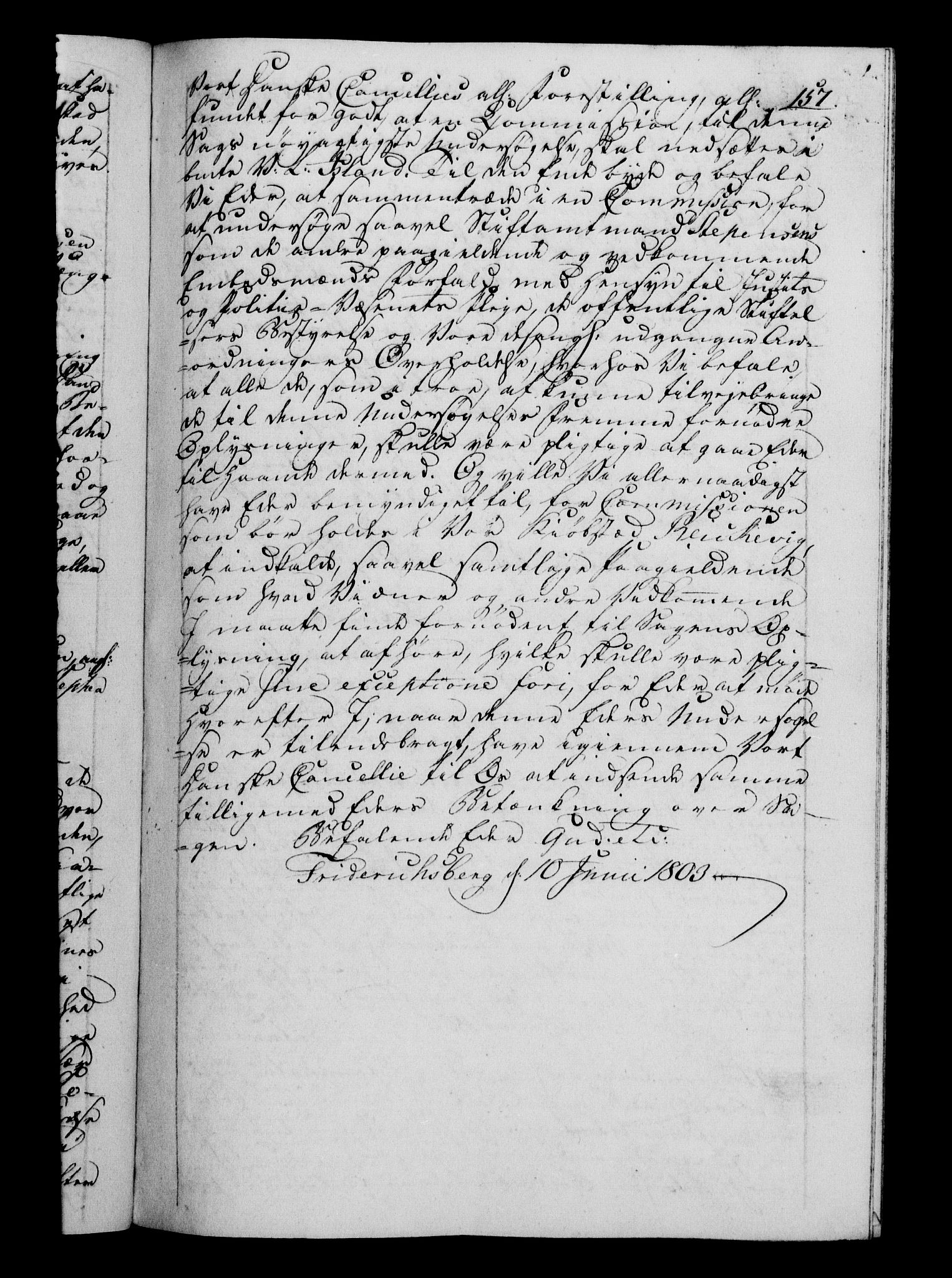 Danske Kanselli 1800-1814, RA/EA-3024/H/Hf/Hfb/Hfba/L0002: Registranter, 1802-1804, p. 157a