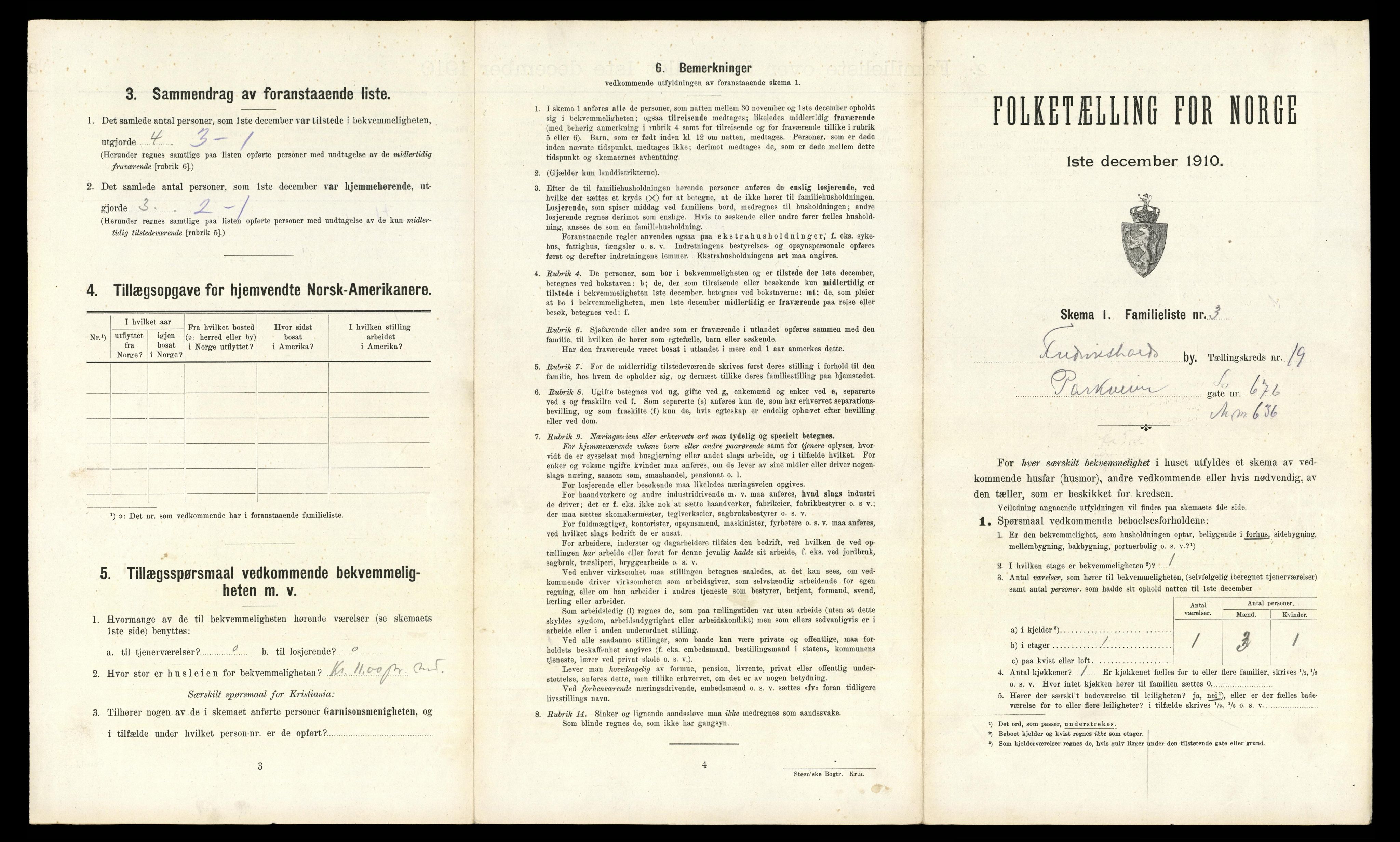 RA, 1910 census for Fredrikshald, 1910, p. 6832