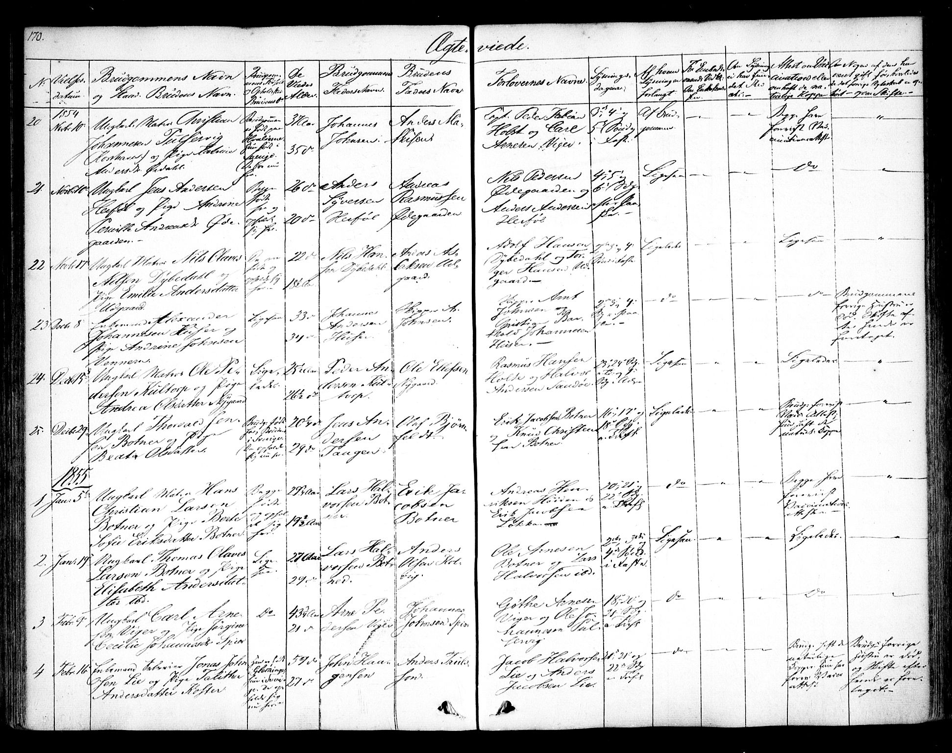 Hvaler prestekontor Kirkebøker, AV/SAO-A-2001/F/Fa/L0006: Parish register (official) no. I 6, 1846-1863, p. 170