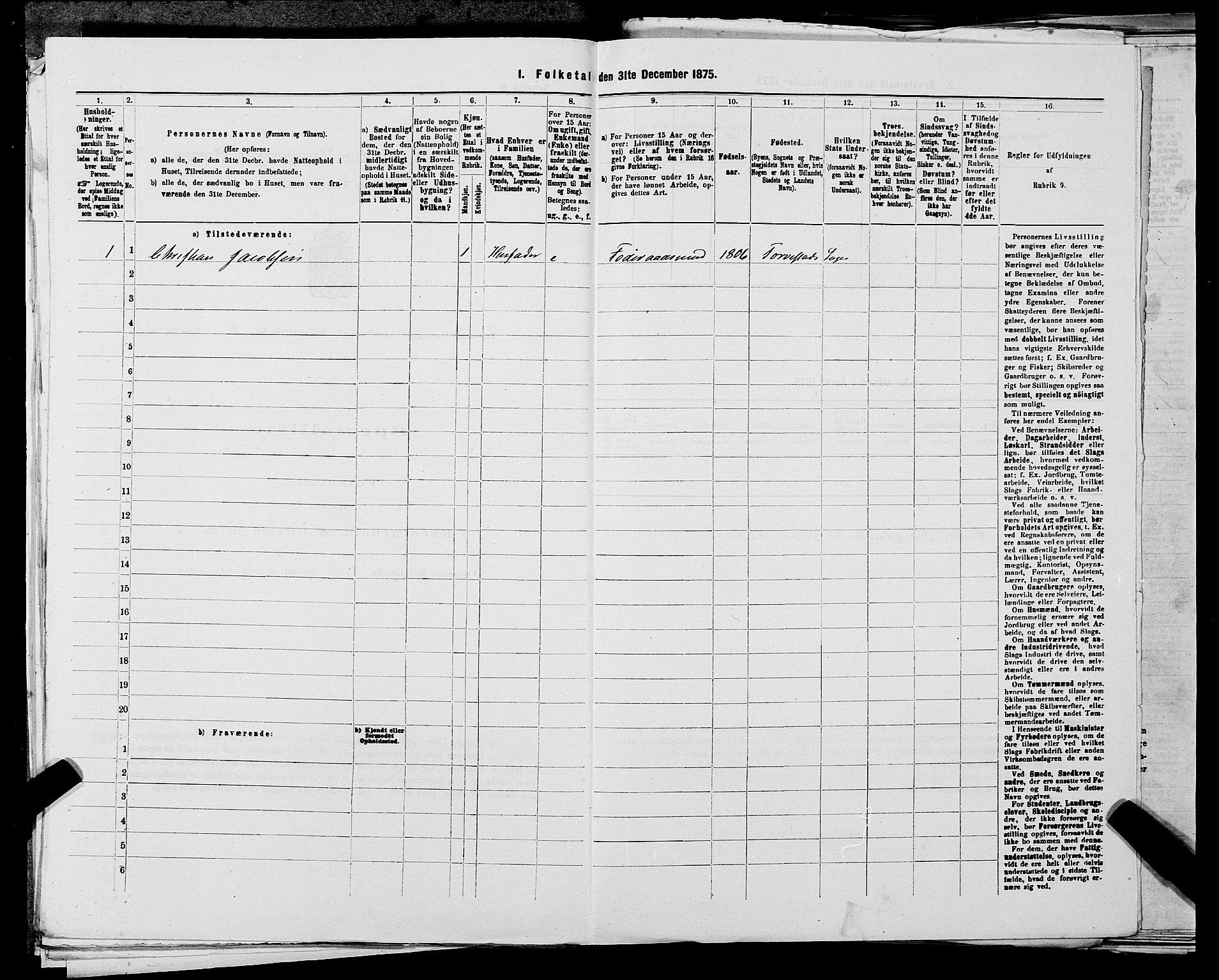 SAST, 1875 census for 1152L Torvastad/Torvastad, Skåre og Utsira, 1875, p. 1110