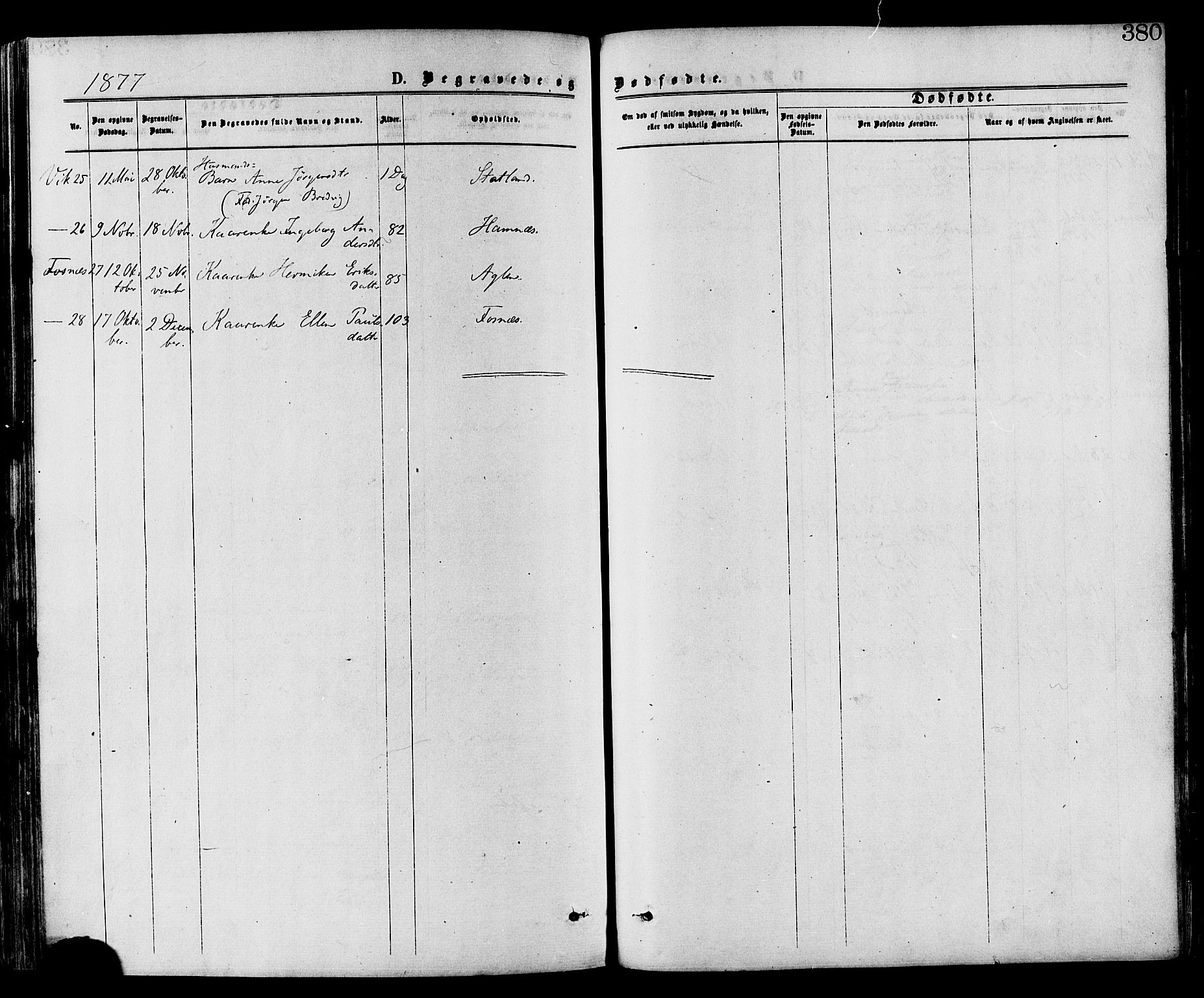 Ministerialprotokoller, klokkerbøker og fødselsregistre - Nord-Trøndelag, SAT/A-1458/773/L0616: Parish register (official) no. 773A07, 1870-1887, p. 380