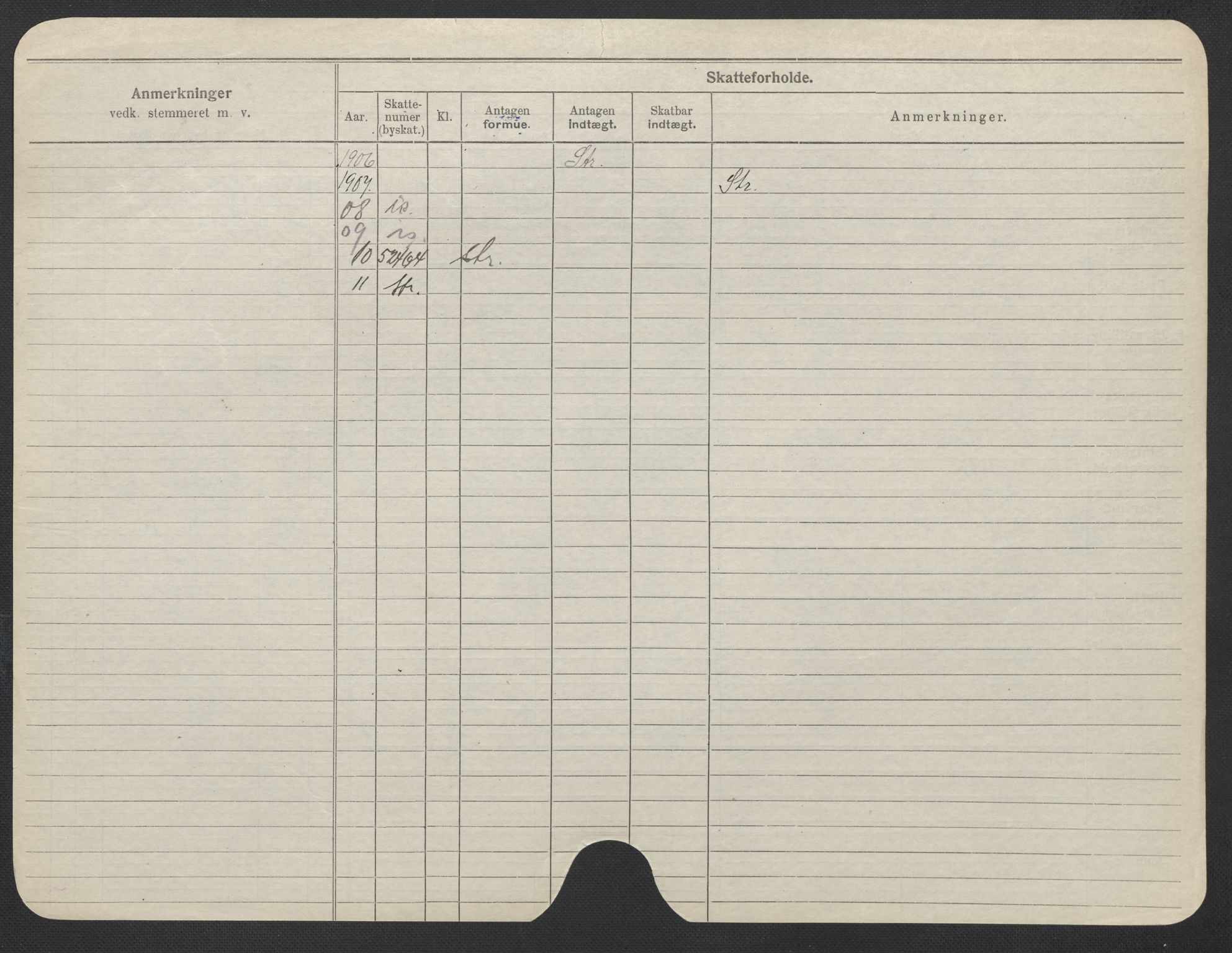 Oslo folkeregister, Registerkort, AV/SAO-A-11715/F/Fa/Fac/L0019: Kvinner, 1906-1914, p. 1126b