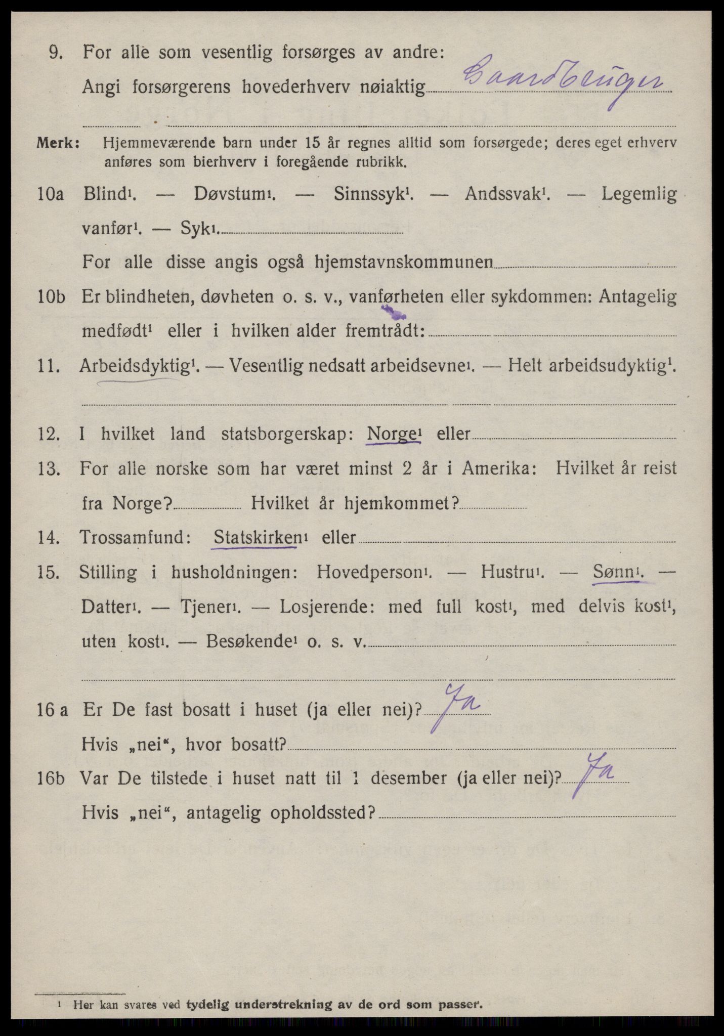 SAT, 1920 census for Haram, 1920, p. 4916