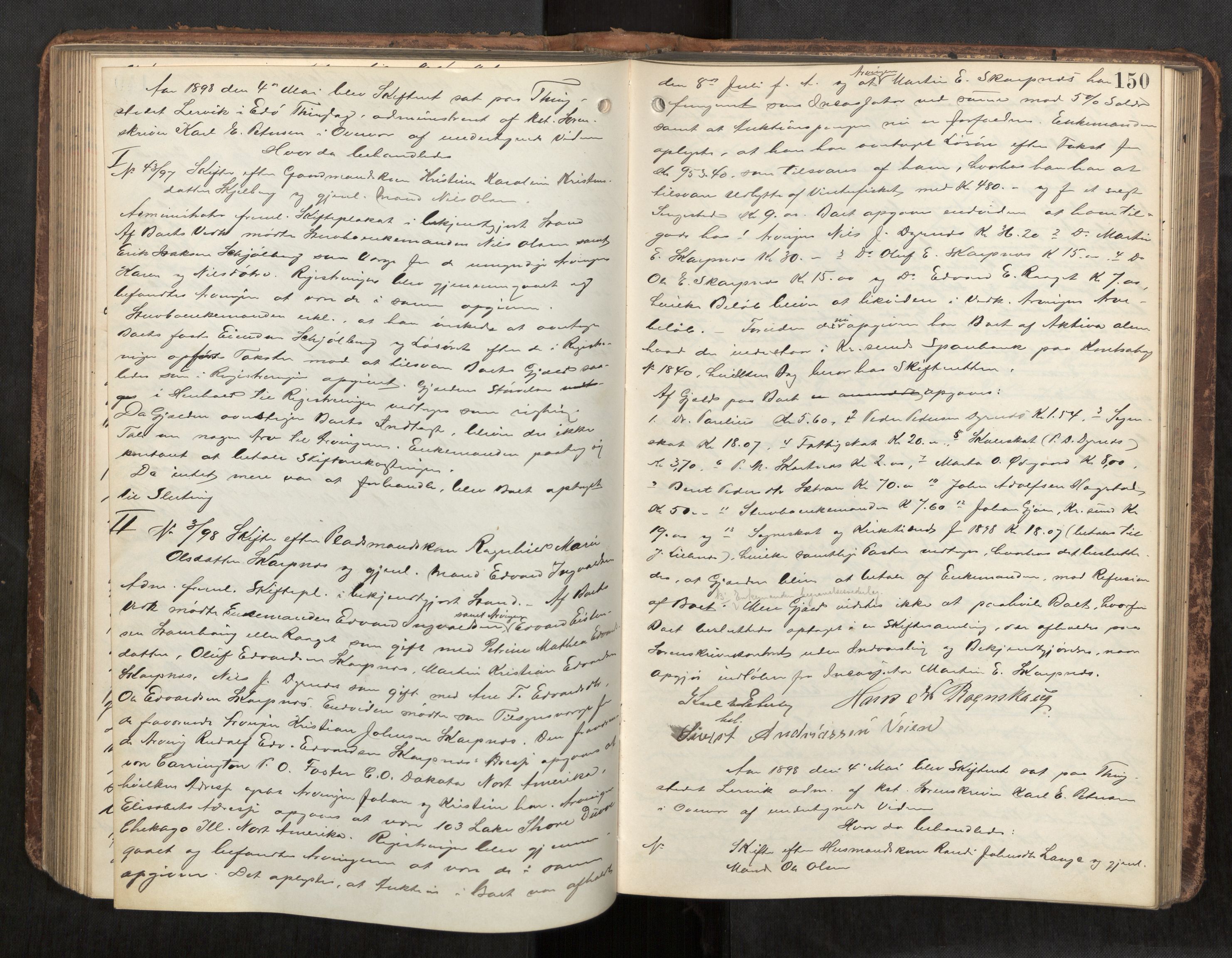 Nordmøre sorenskriveri, AV/SAT-A-4132/1/3/3B/L0006: Forhandlingsprotokoll nr. 06, 1894-1900, p. 150