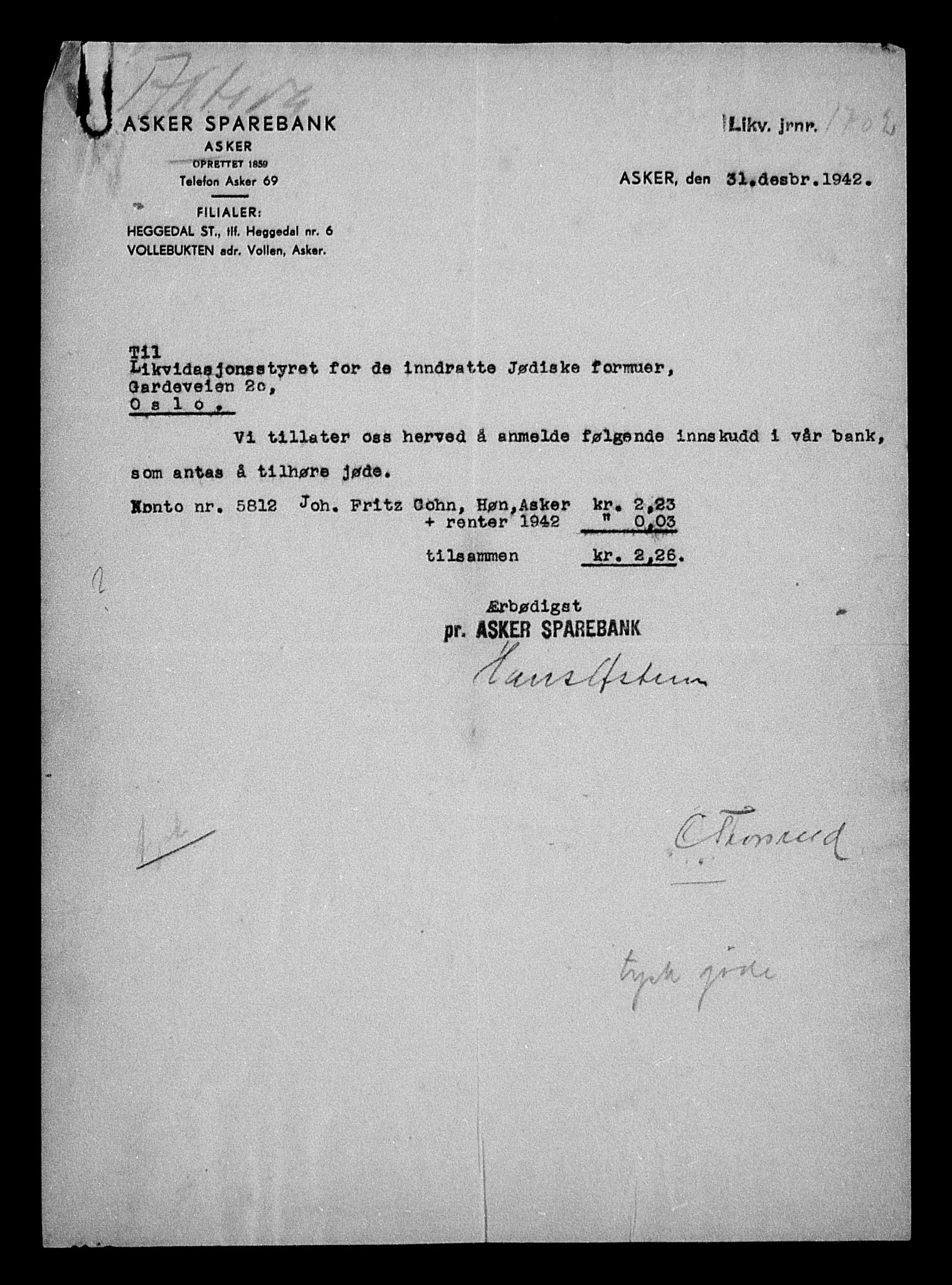 Justisdepartementet, Tilbakeføringskontoret for inndratte formuer, AV/RA-S-1564/H/Hc/Hcc/L0928: --, 1945-1947, p. 523