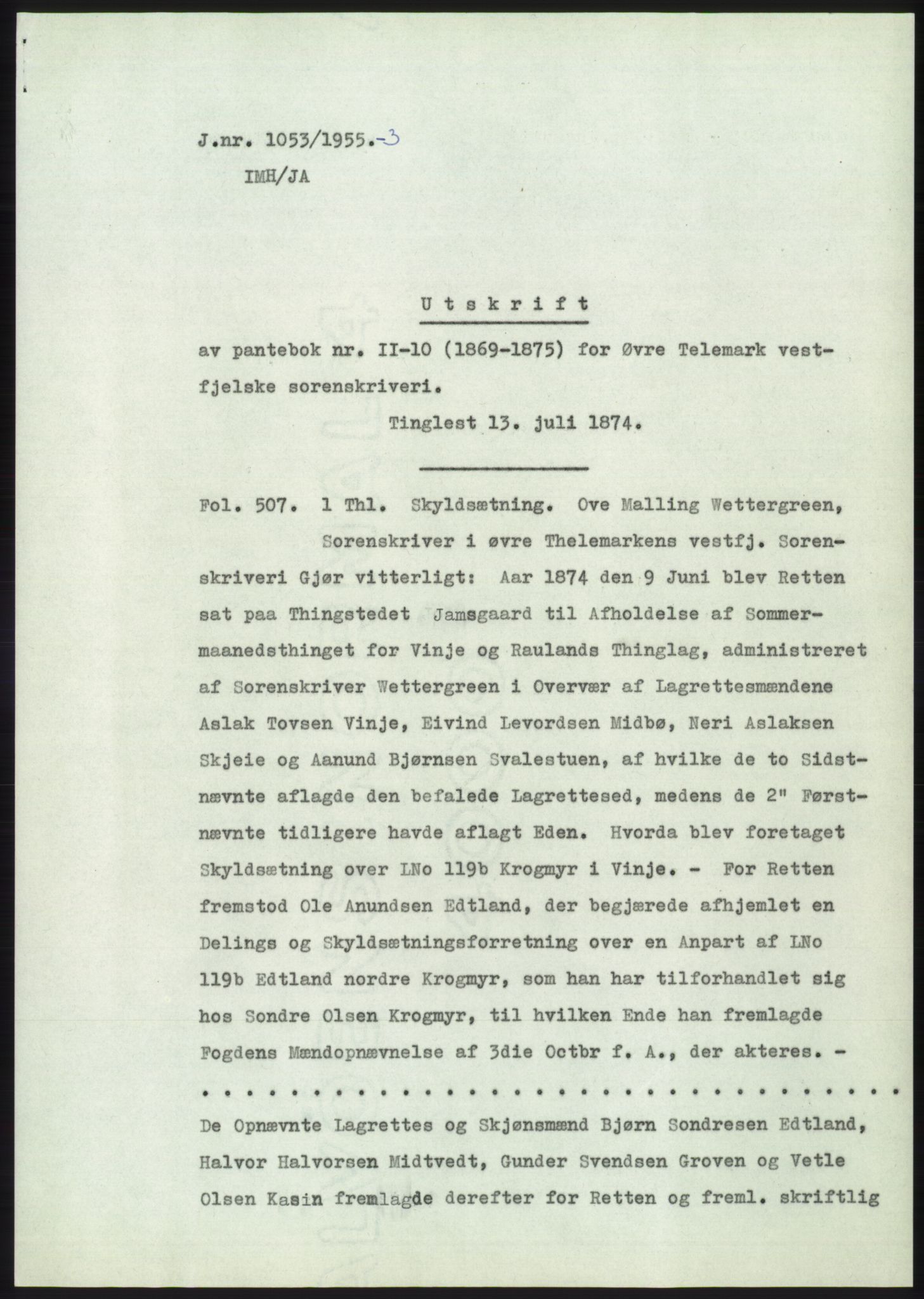 Statsarkivet i Kongsberg, SAKO/A-0001, 1955, p. 306