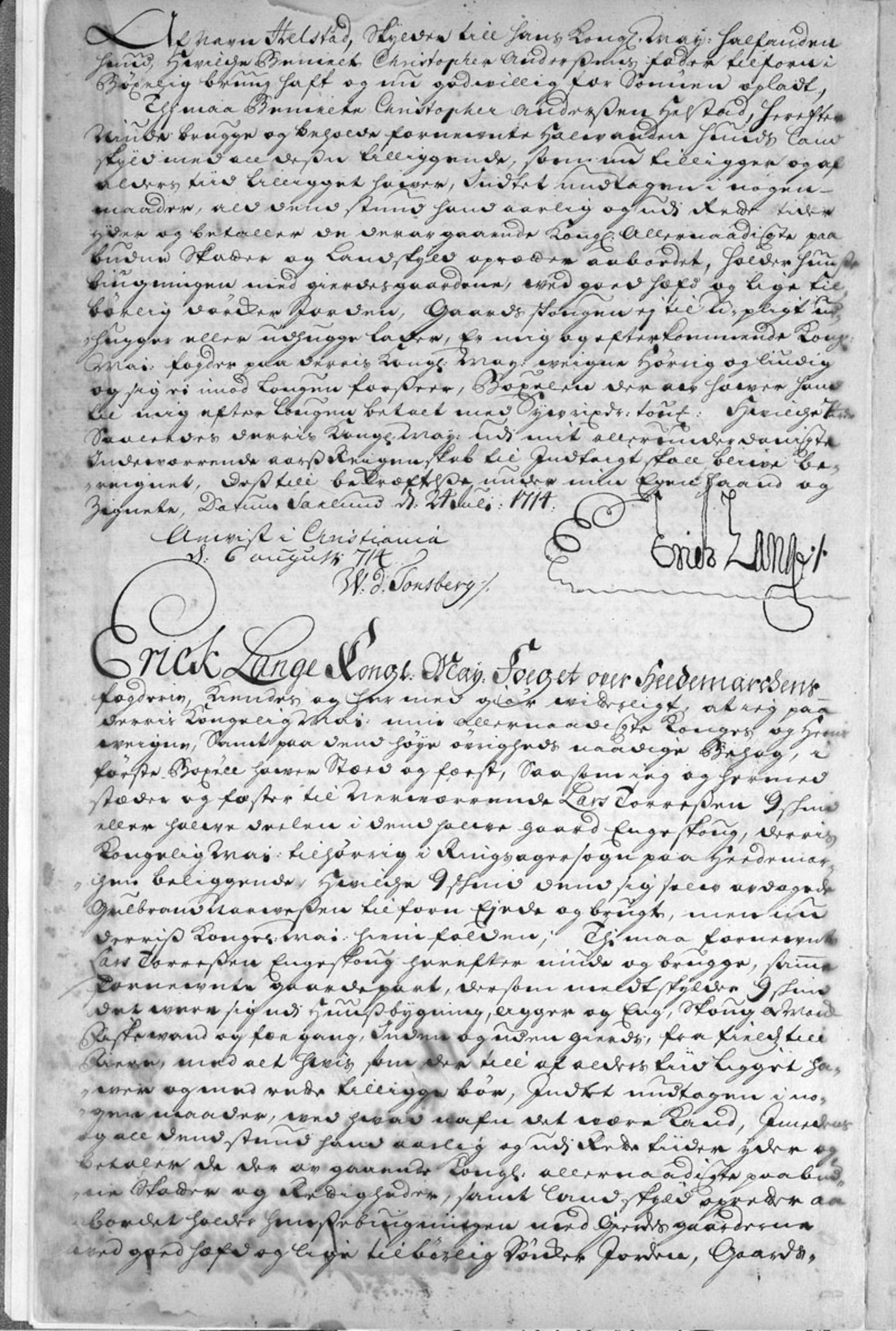 Hedemarken fogderi, AV/SAH-FOGDH-001/F/Fb/Fba/L0001: Bygselprotokoll, 1711-1797, p. 3b