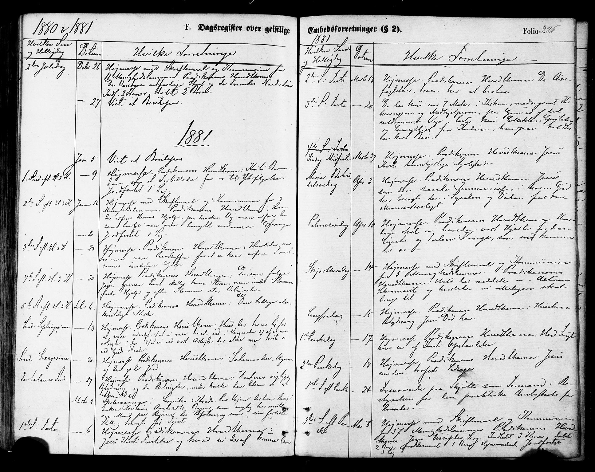 Ministerialprotokoller, klokkerbøker og fødselsregistre - Nordland, SAT/A-1459/855/L0802: Parish register (official) no. 855A10, 1875-1886, p. 326
