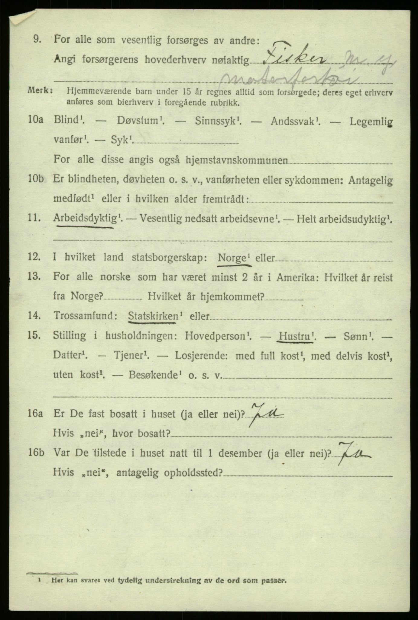 SAB, 1920 census for Manger, 1920, p. 5024