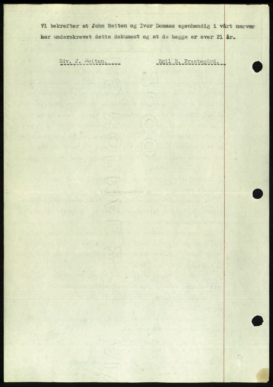 Romsdal sorenskriveri, SAT/A-4149/1/2/2C: Mortgage book no. A22, 1947-1947, Diary no: : 599/1947