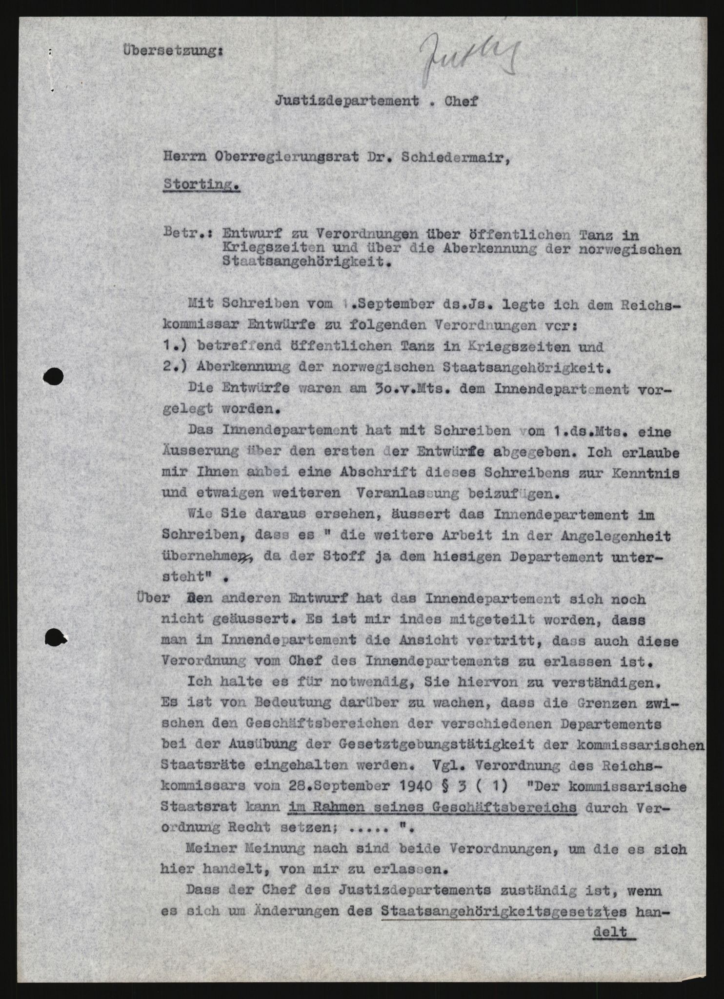 Forsvarets Overkommando. 2 kontor. Arkiv 11.4. Spredte tyske arkivsaker, AV/RA-RAFA-7031/D/Dar/Darb/L0013: Reichskommissariat - Hauptabteilung Vervaltung, 1917-1942, p. 1077